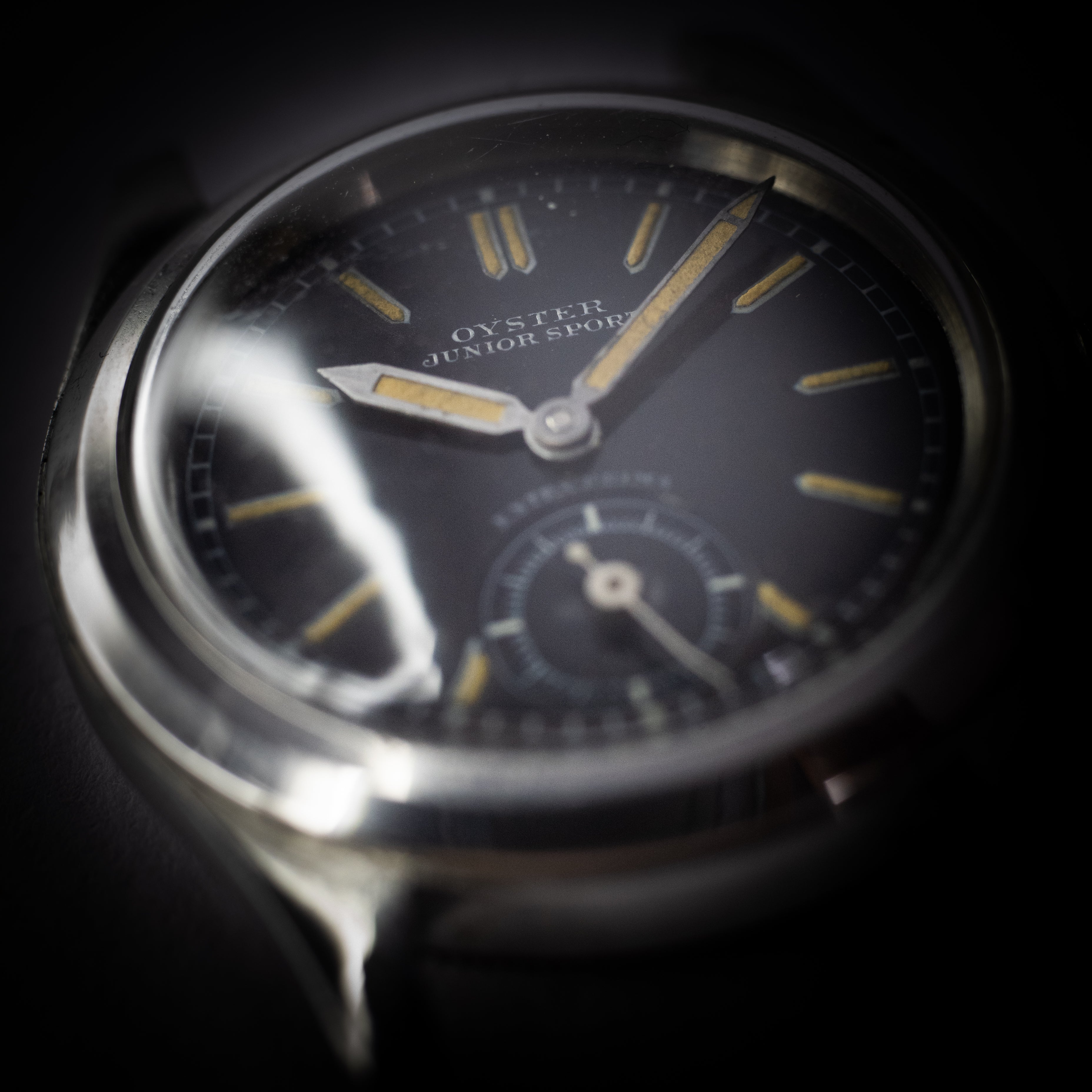 オイスター ジュニアスポーツ 1942年製 ブラックダイヤル