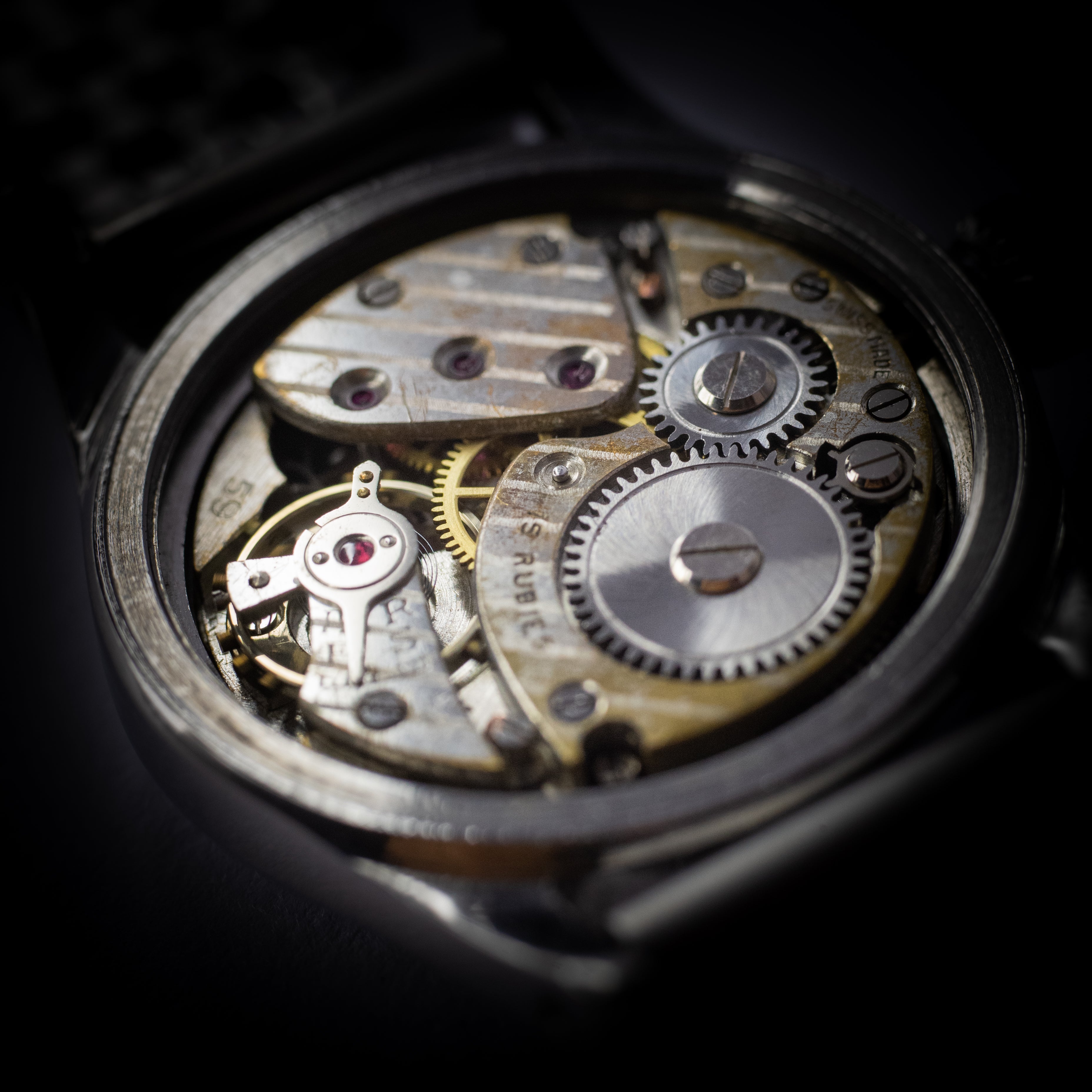 オイスター リプトン オリジナルブラックミラーダイヤル 1945年製