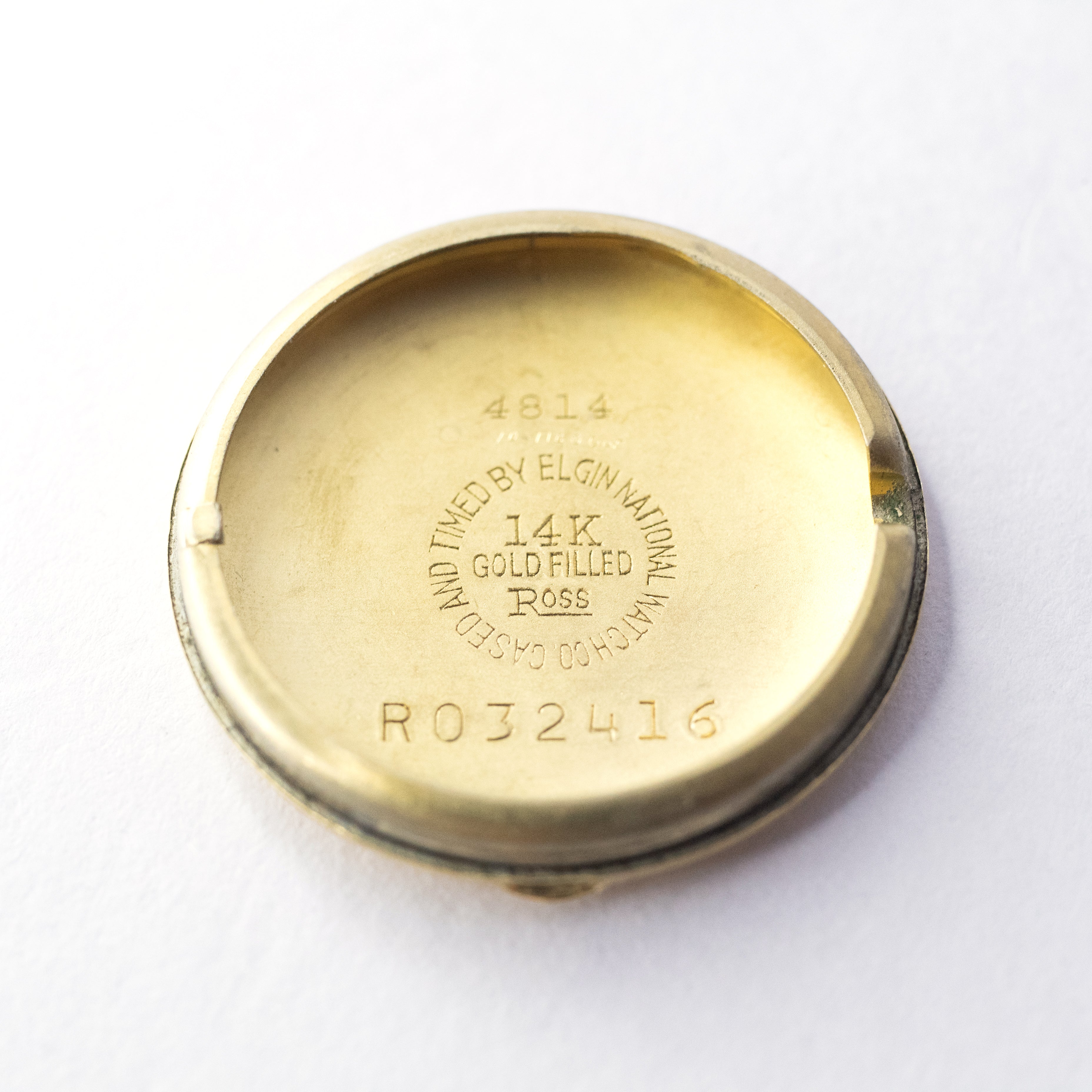 ロードエルジン 14KGF ユニークラグ 1950年代製 アメリカンウオッチ