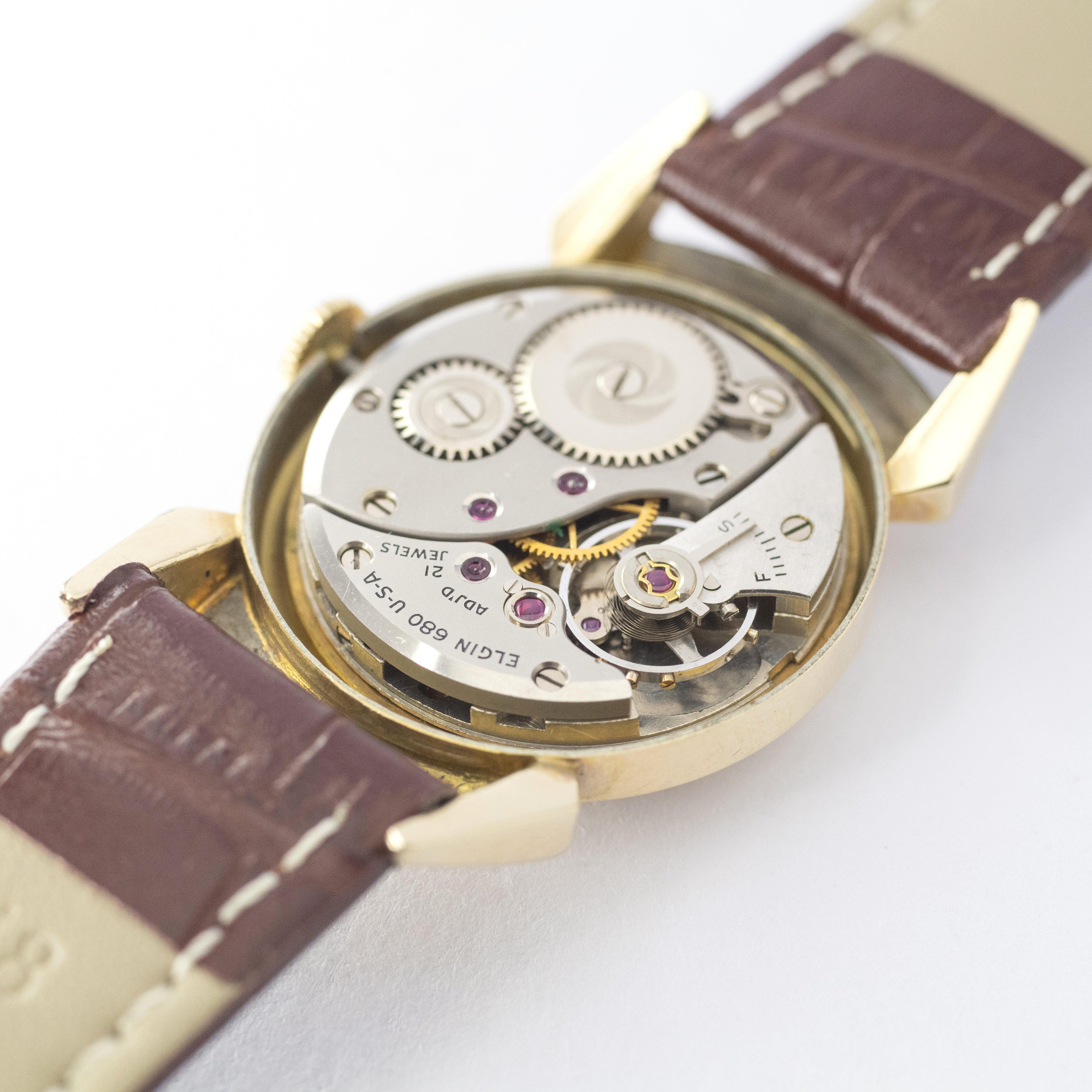 ロードエルジン 14KGF ユニークラグ 1950年代製 アメリカンウオッチ