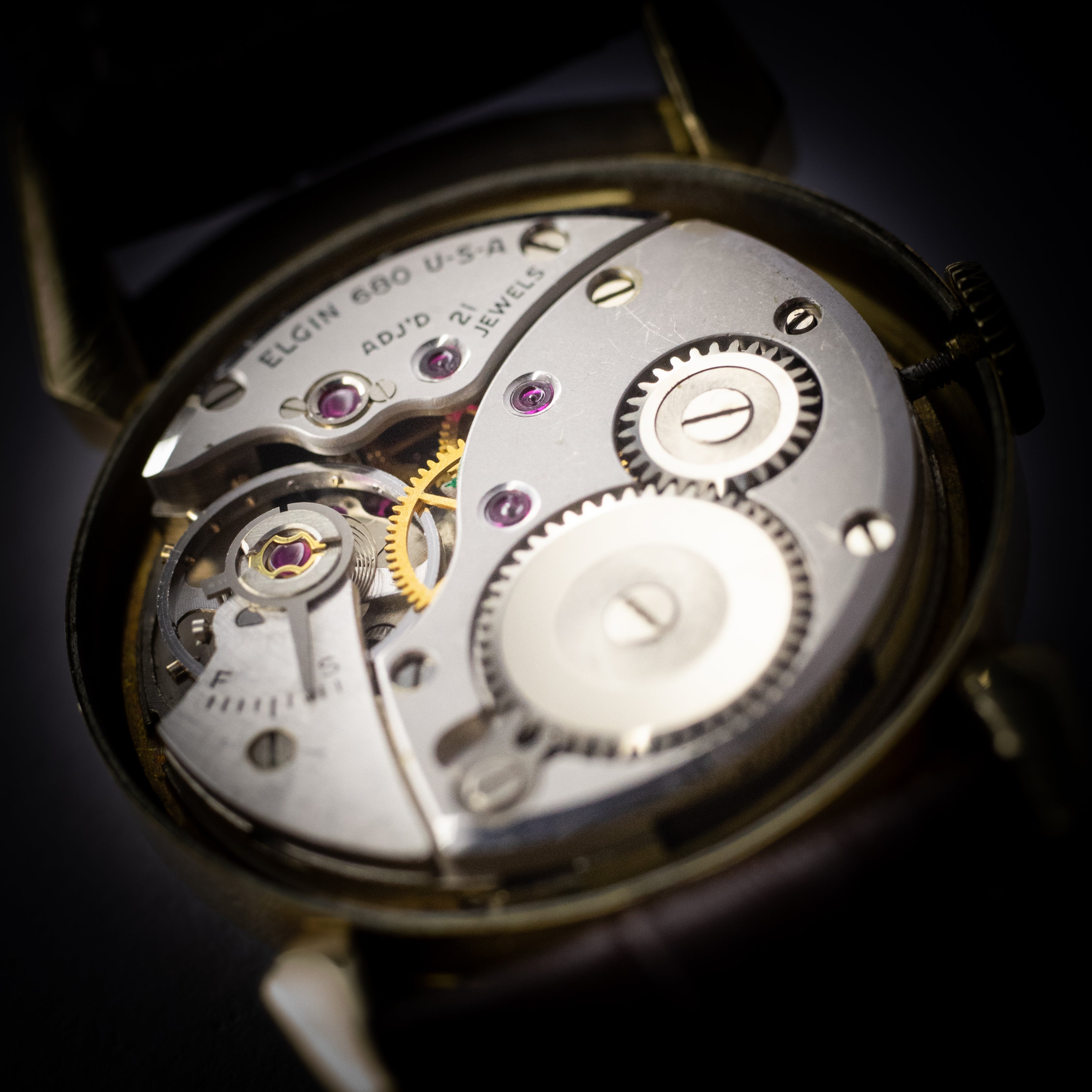 ロードエルジン 14KGF ユニークラグ 1950年代製 アメリカンウオッチ