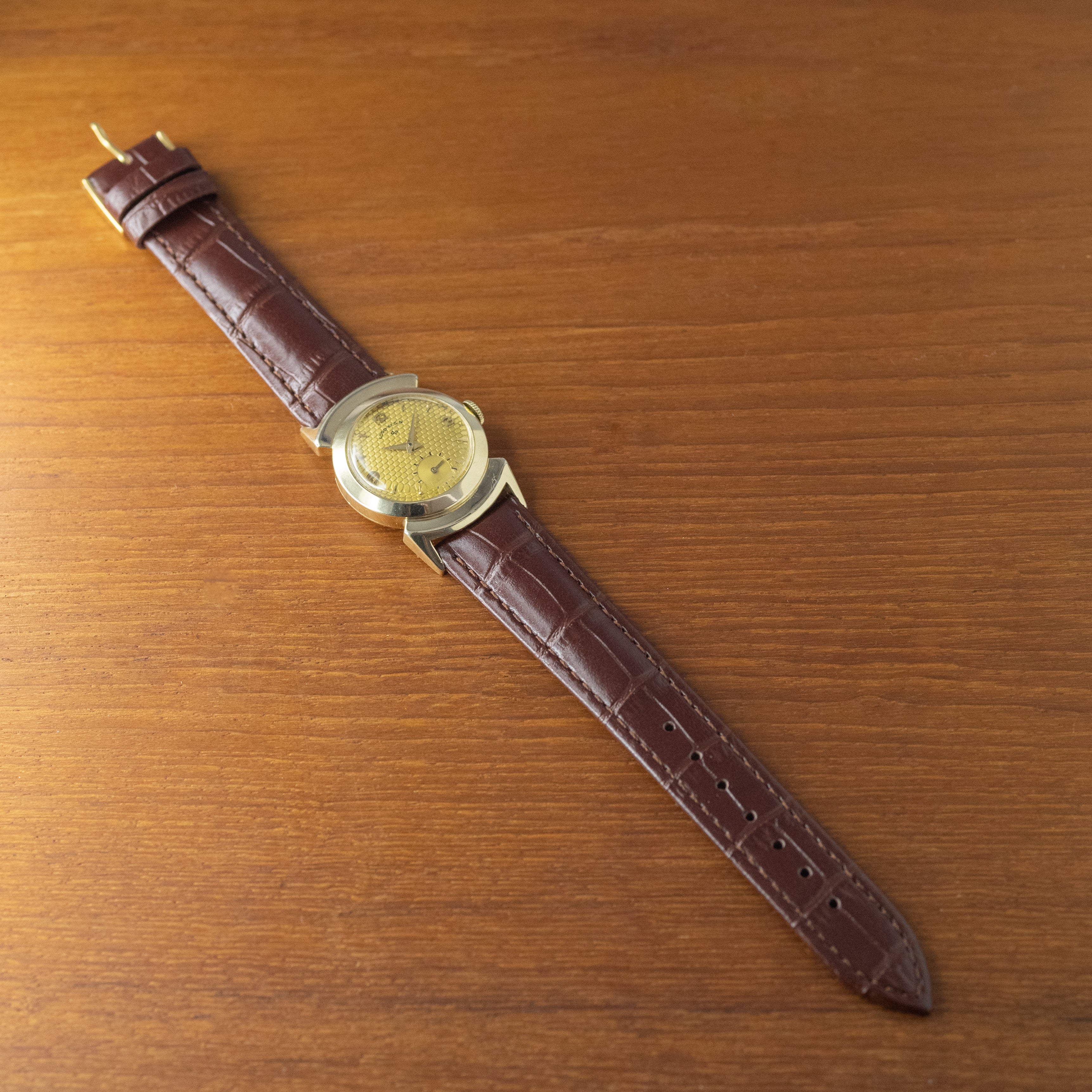 ロードエルジン 14KGF ユニークラグ 1950年代製 アメリカンウオッチ