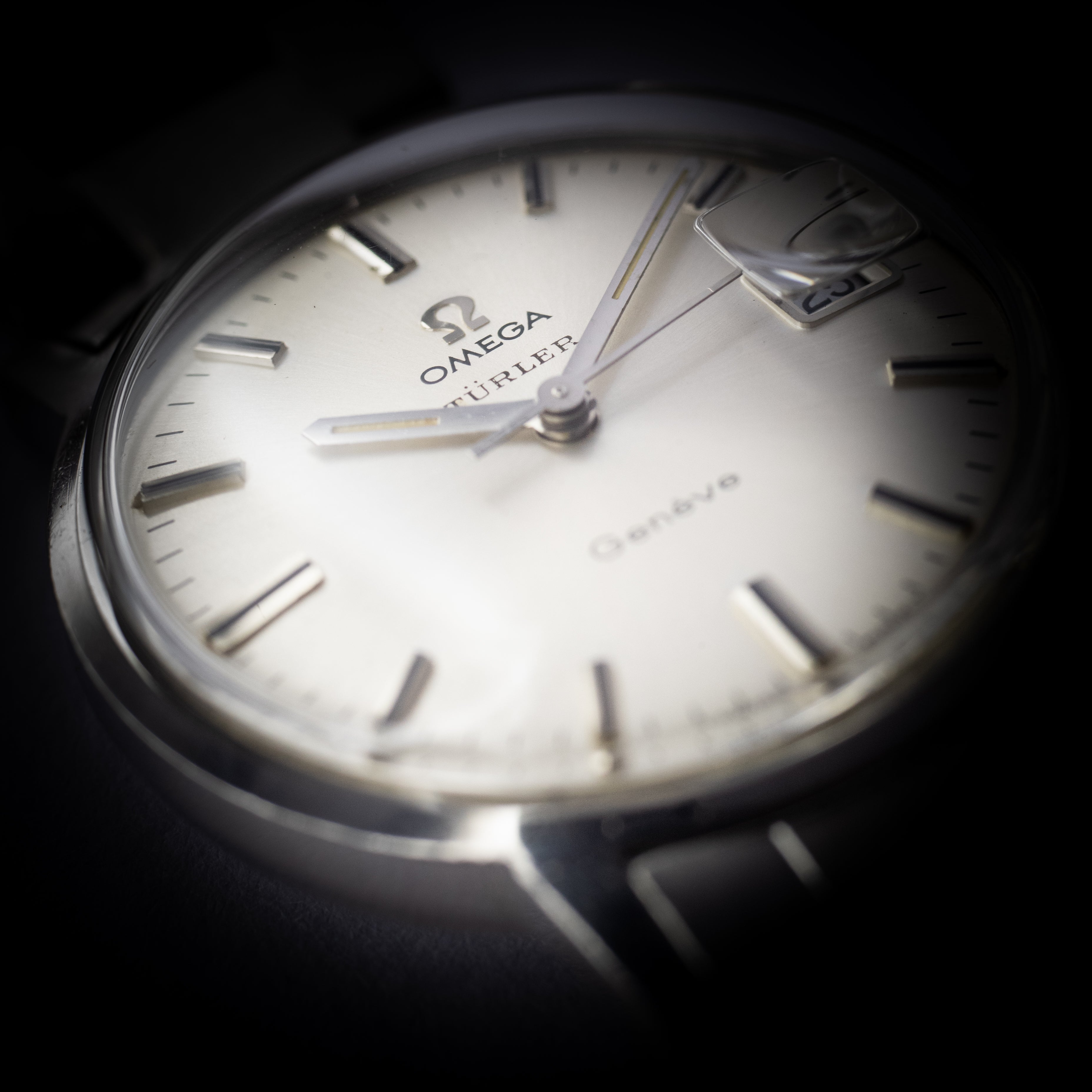 オメガ ジュネーブ 1969年製 手巻き ブレス付き チューラーWネーム