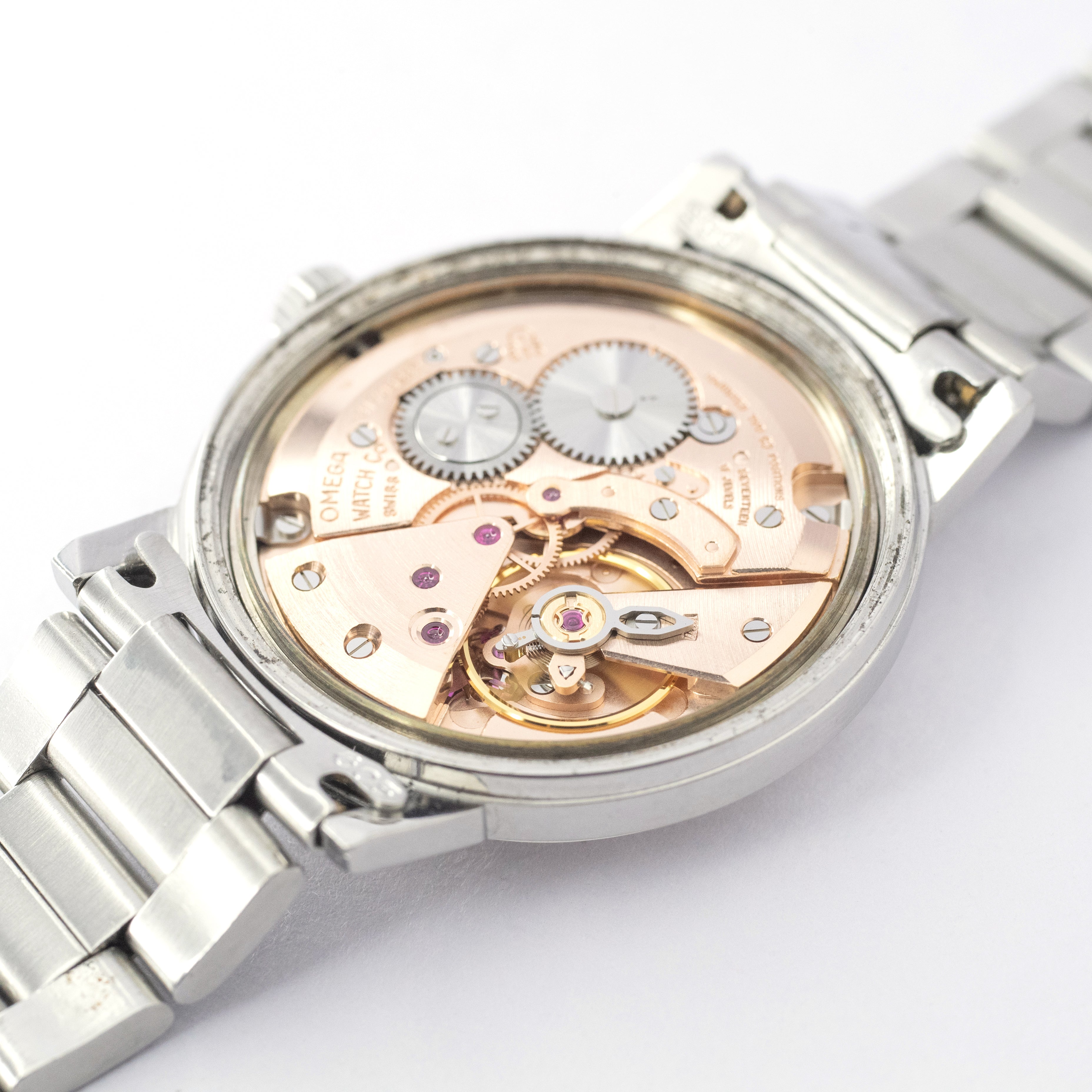 オメガ ジュネーブ 1969年製 手巻き ブレス付き チューラーWネーム