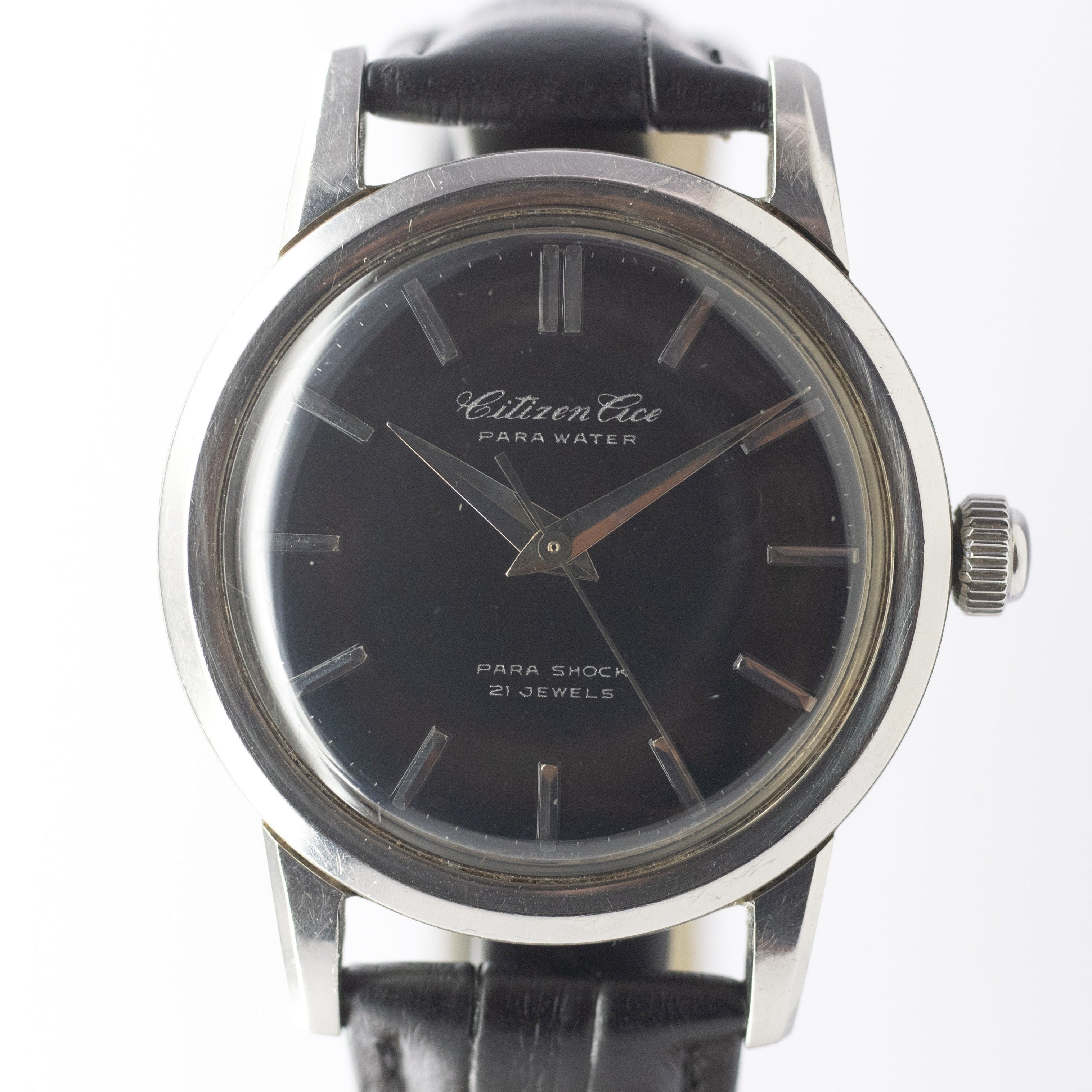 シチズン エース パラウォーター 1962年製 手巻き ブラックダイヤル