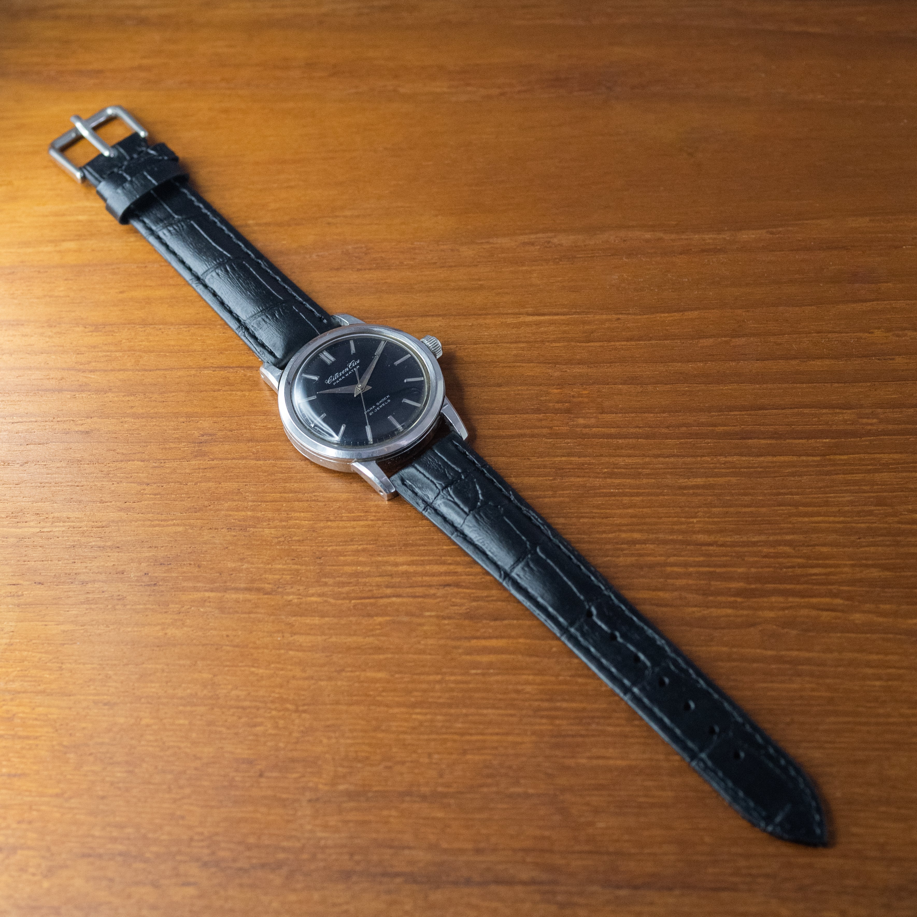 シチズン エース パラウォーター 1962年製 手巻き ブラックダイヤル