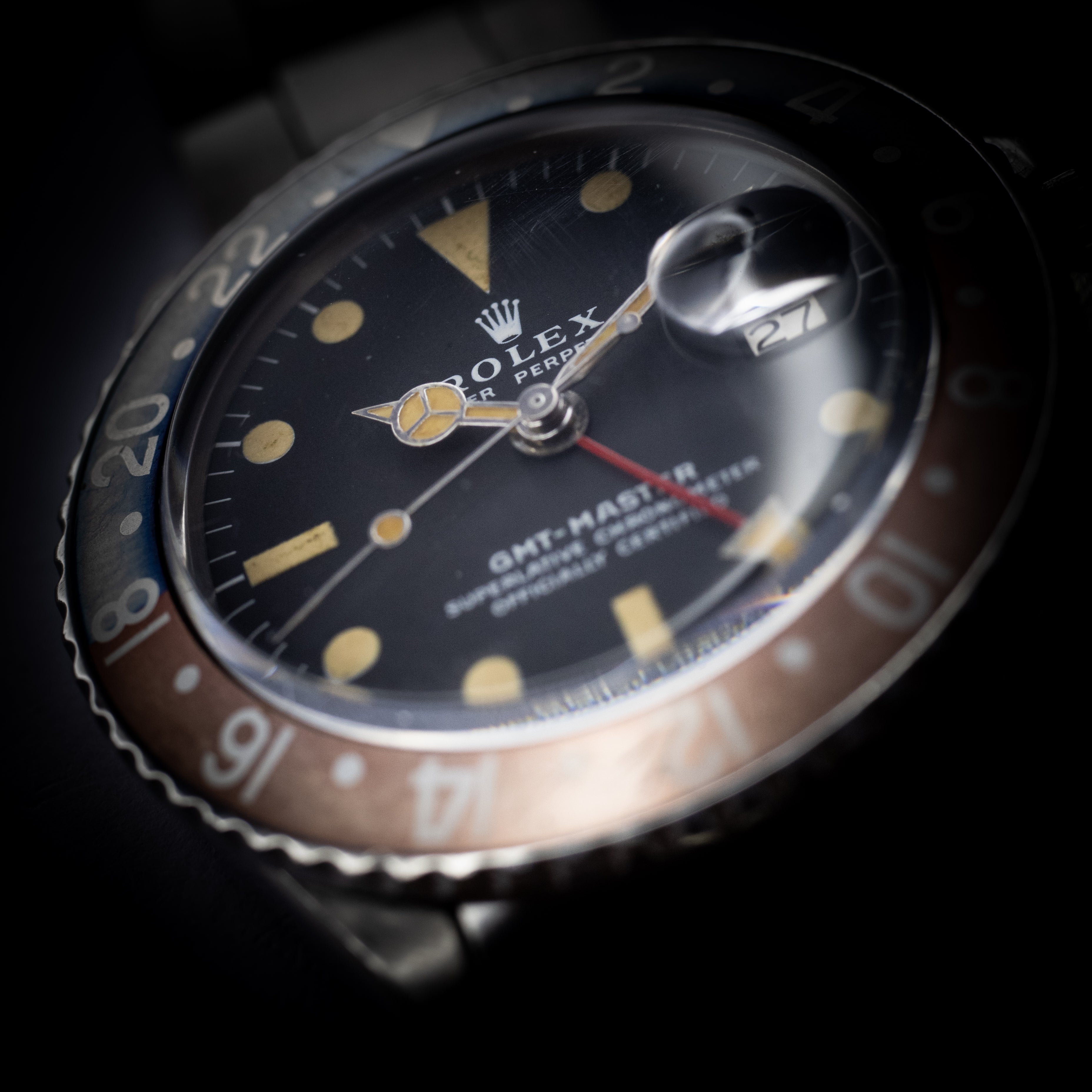 ロレックス GMTマスター 1970年製/昭和45年製 Ref.1675 Mk-Ⅱダイヤル