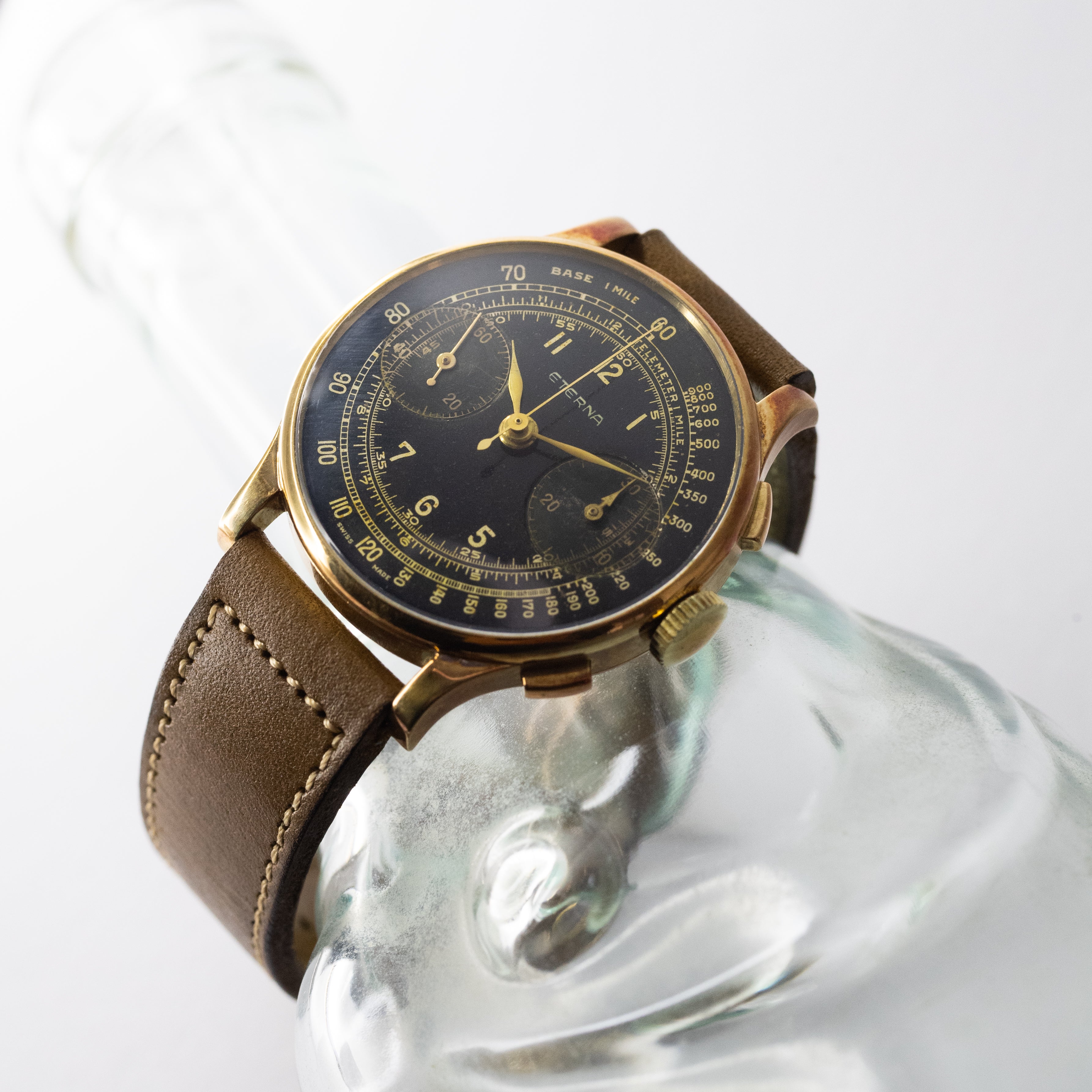 エテルナクロノグラフ バルジュー22 14金無垢 1940年代