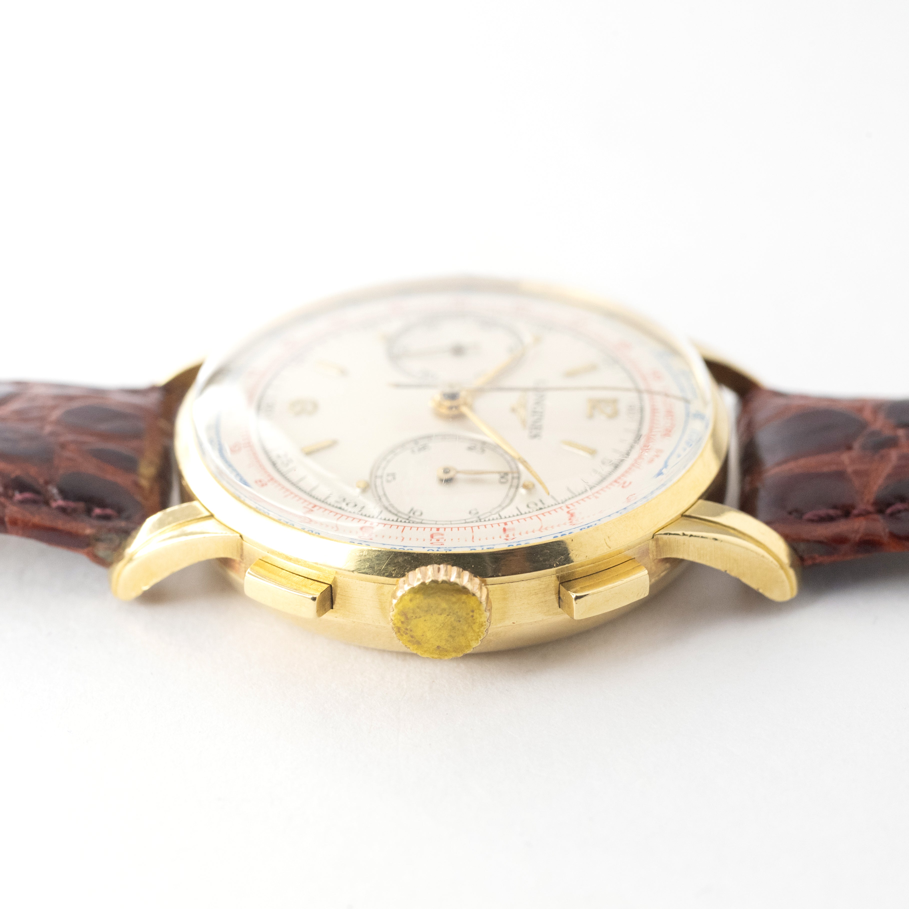 ロンジン 2レジスタークロノグラフ 金無垢 30CH 1940年代