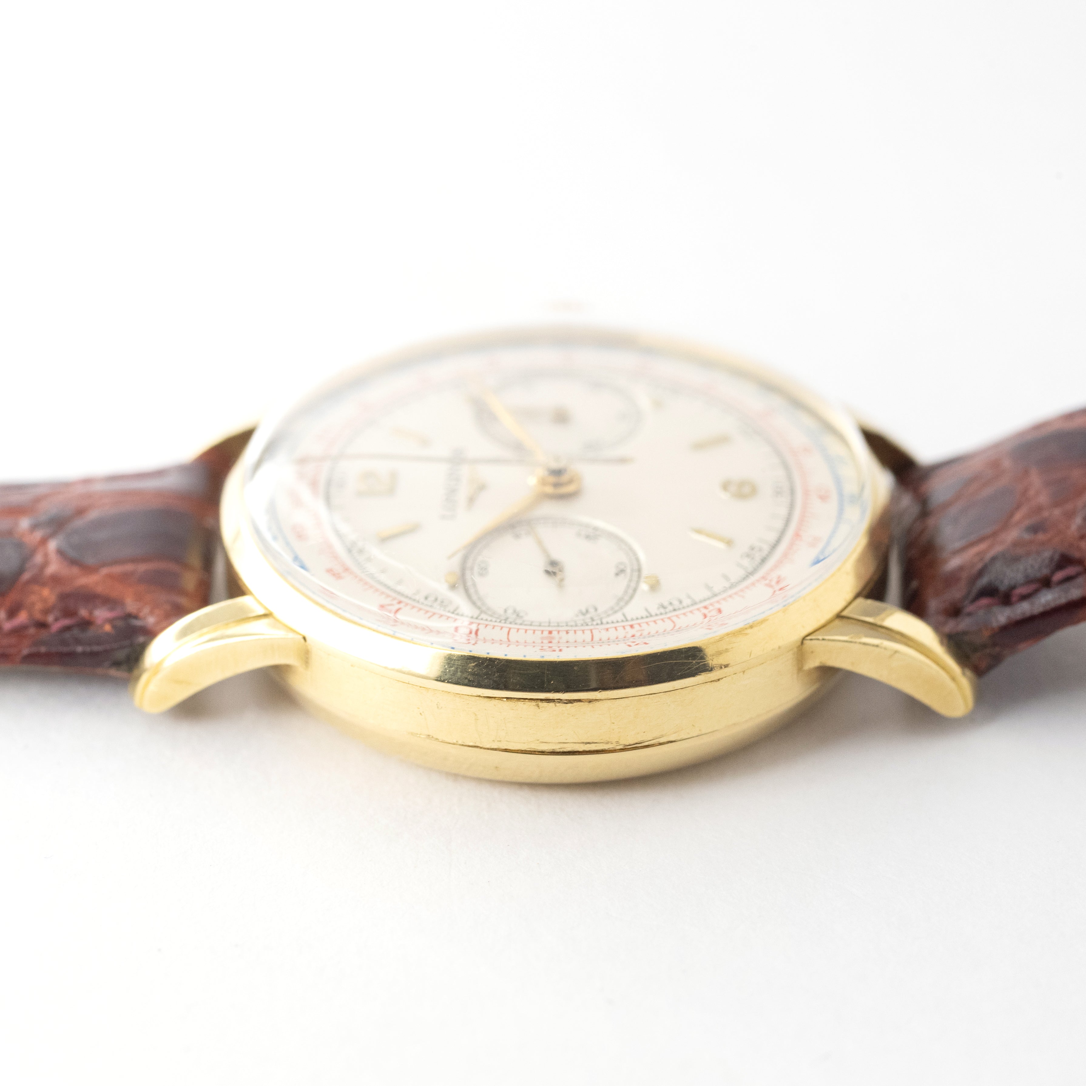 ロンジン 2レジスタークロノグラフ 金無垢 30CH 1940年代