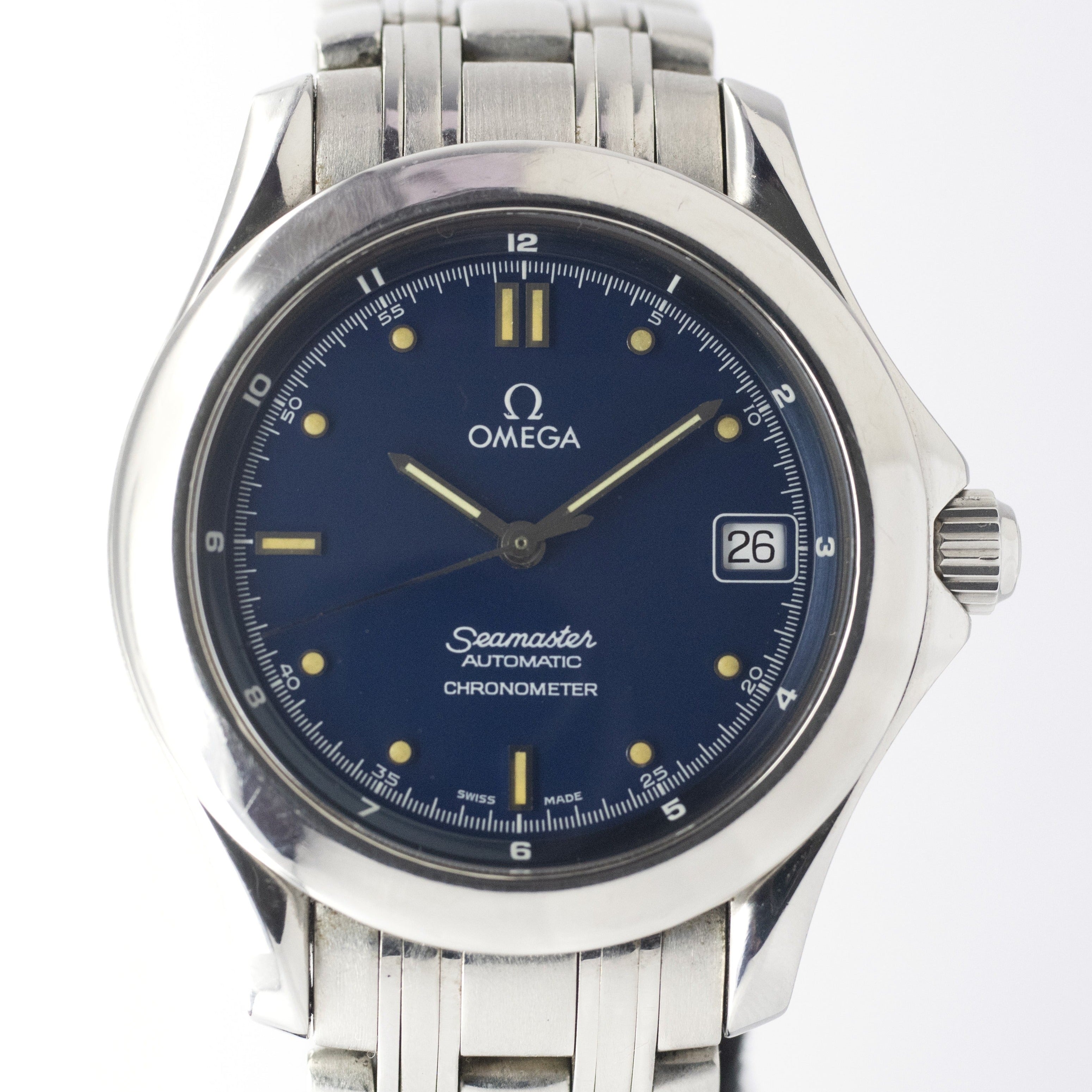 オメガシーマスター120 ダークブルー 1986~88年製