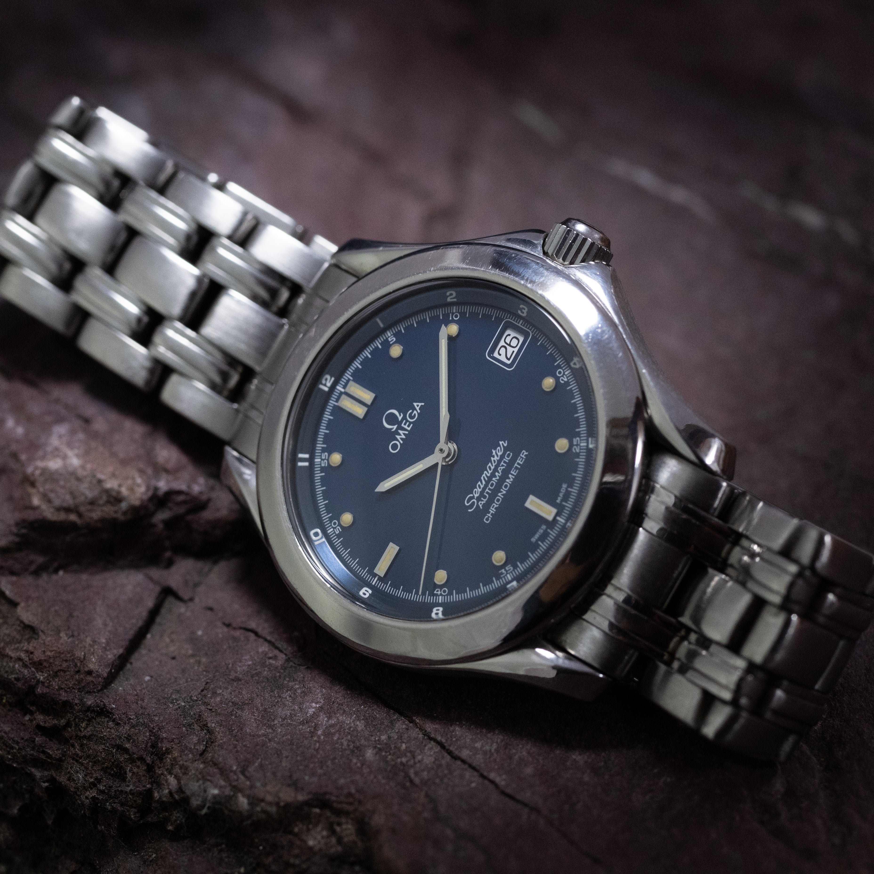 オメガシーマスター120 ダークブルー 1986~88年製