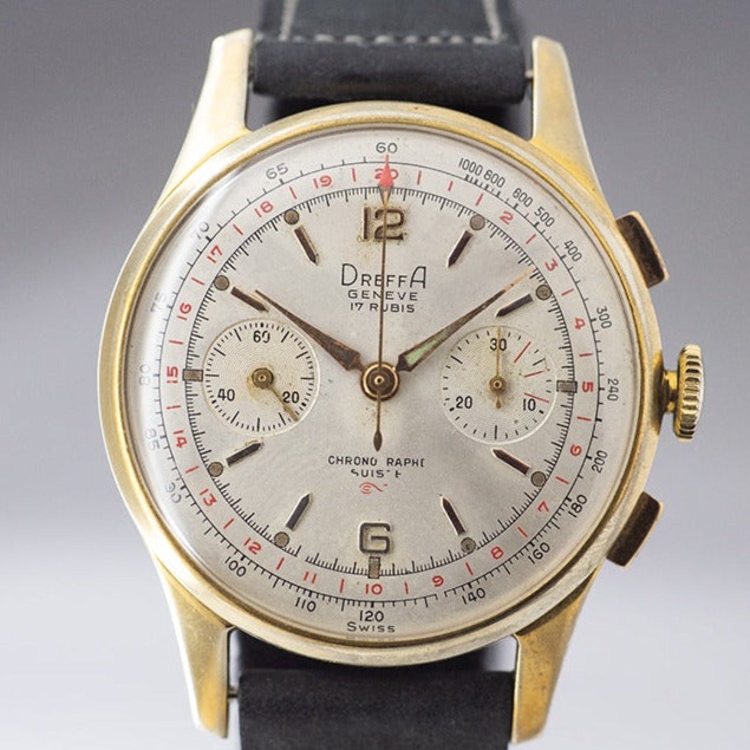 ドレッファ 手巻き クロノグラフバルジュー92 1940年代