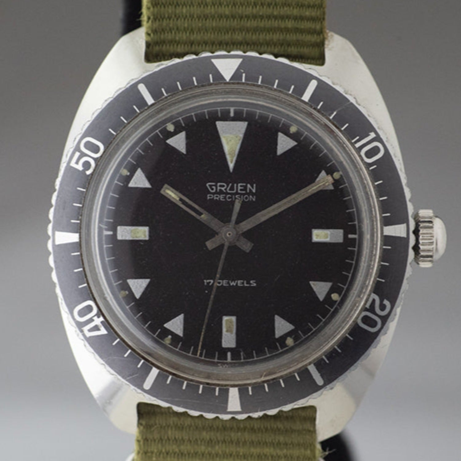 グリュエン手巻きダイバー 1960年代