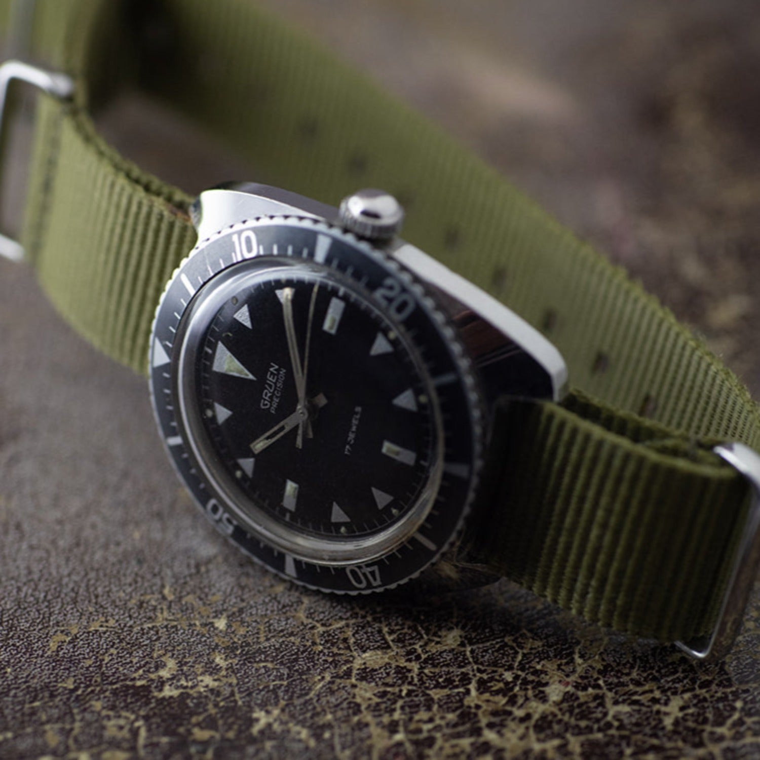 グリュエン手巻きダイバー 1960年代