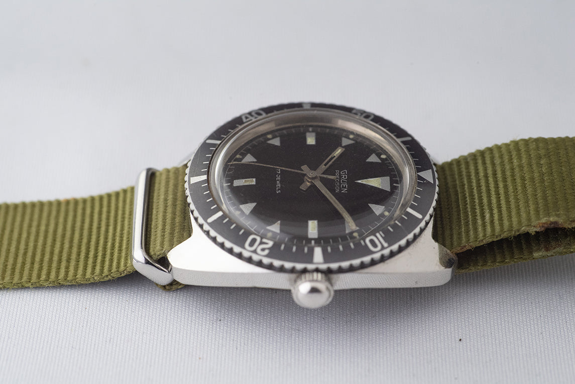 グリュエン手巻きダイバー 1960年代