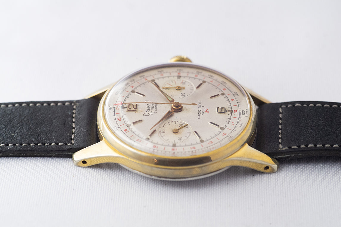 ドレッファ 手巻き クロノグラフバルジュー92 1940年代