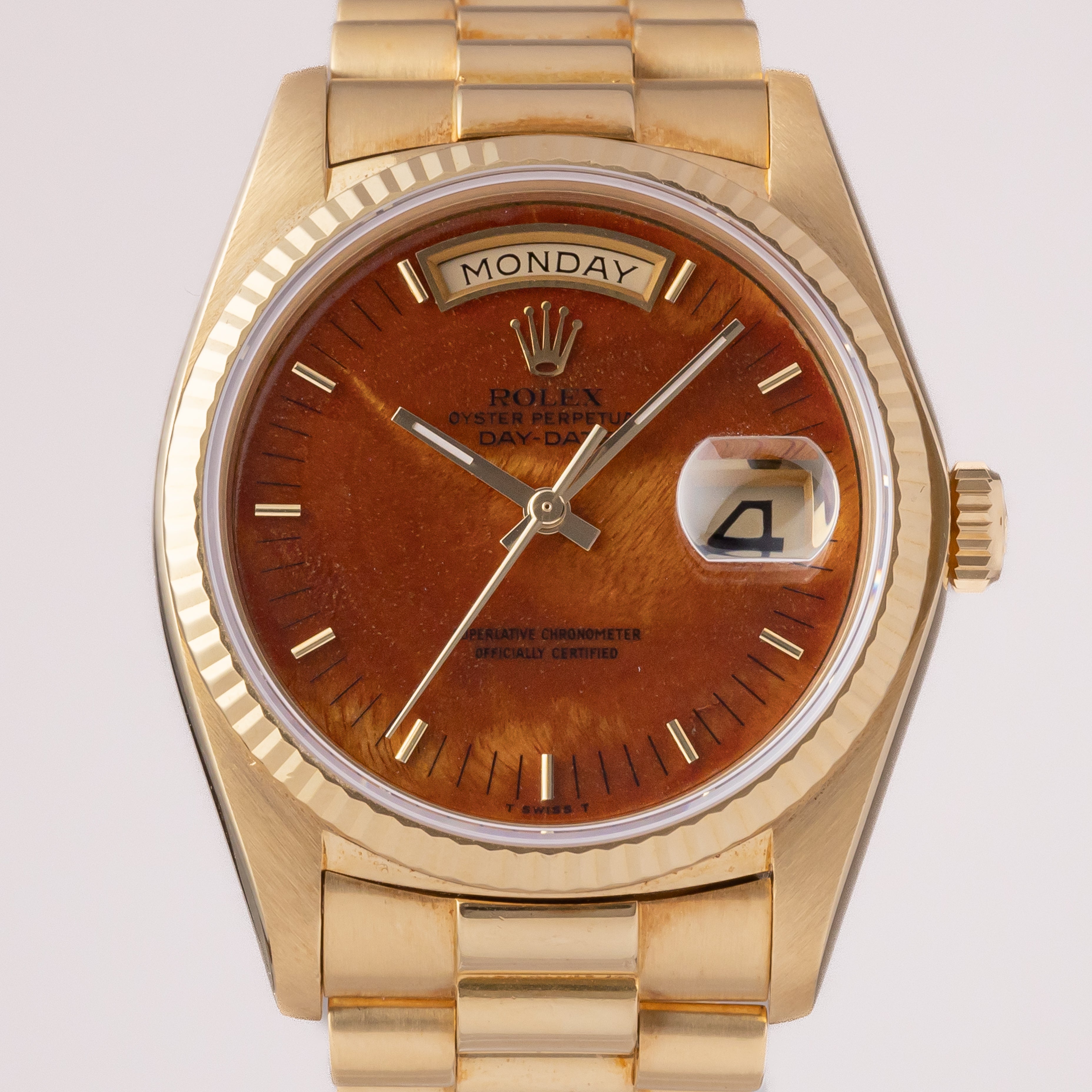 ロレックス 1978年製 デイデイト Ref.18038 マホガニーダイアル 18KYG