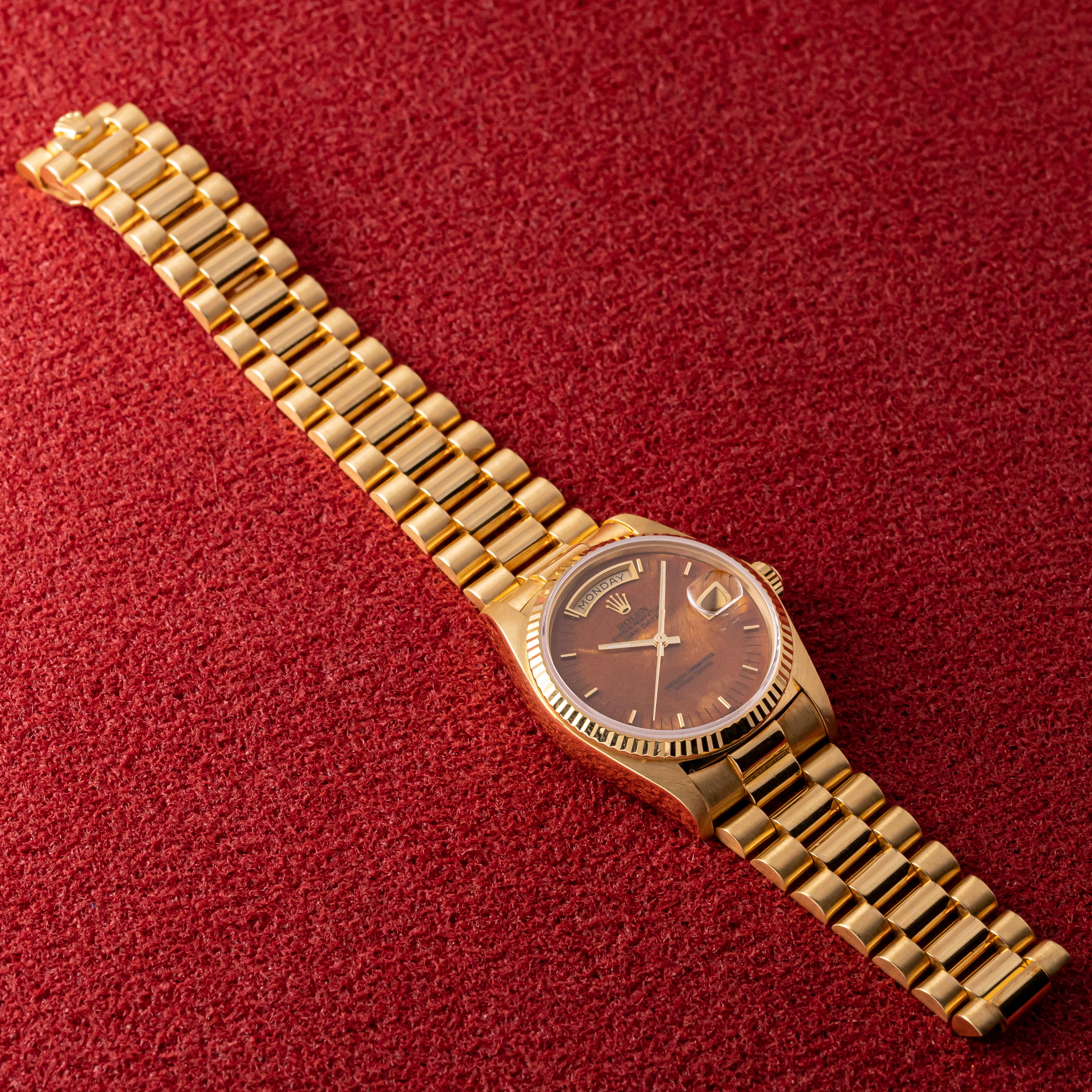 ロレックス 1978年製 デイデイト Ref.18038 マホガニーダイアル 18KYG