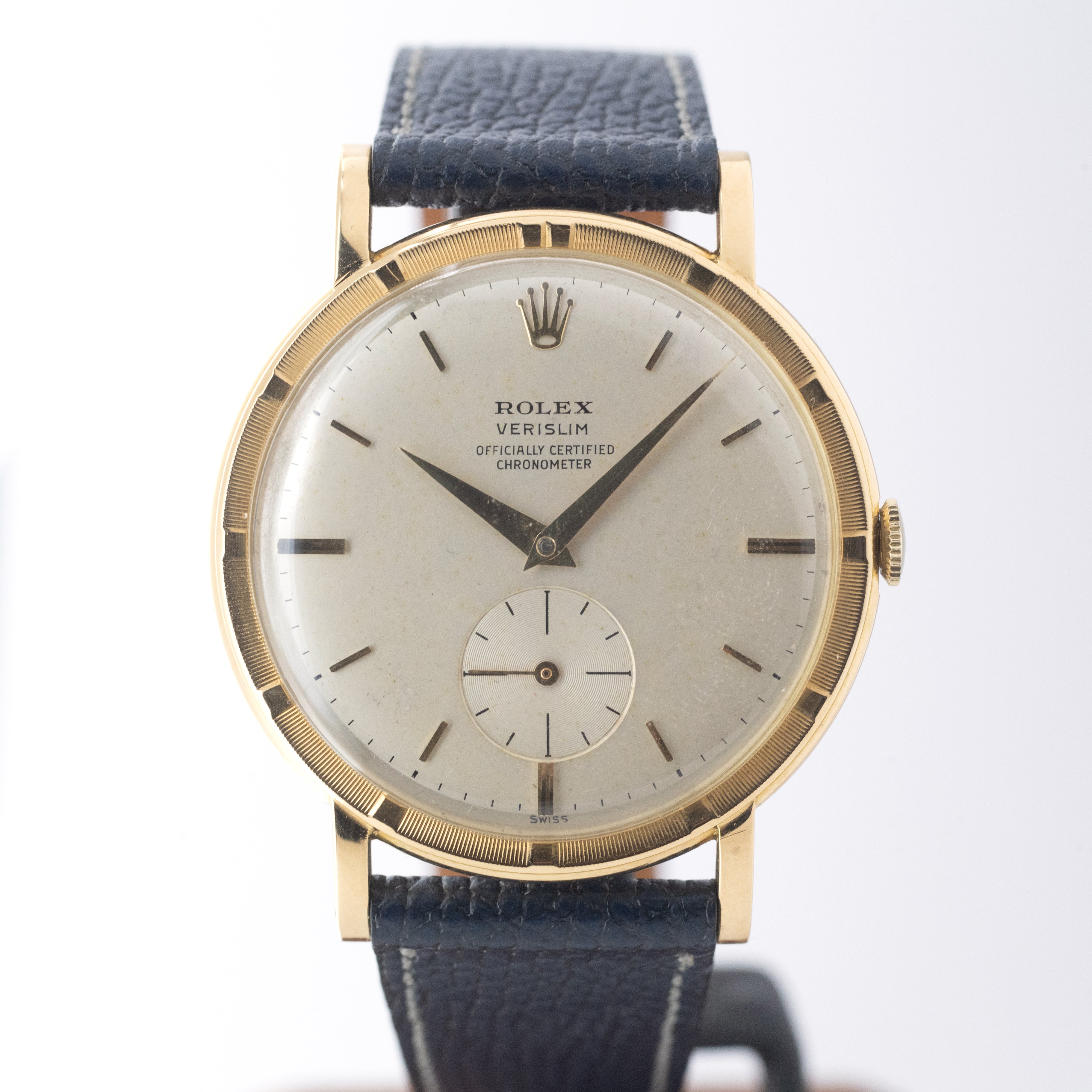 ロレックス 18金無垢VERISLIM 1960年代製 Ref.9164 王冠尾錠 クロノメーター