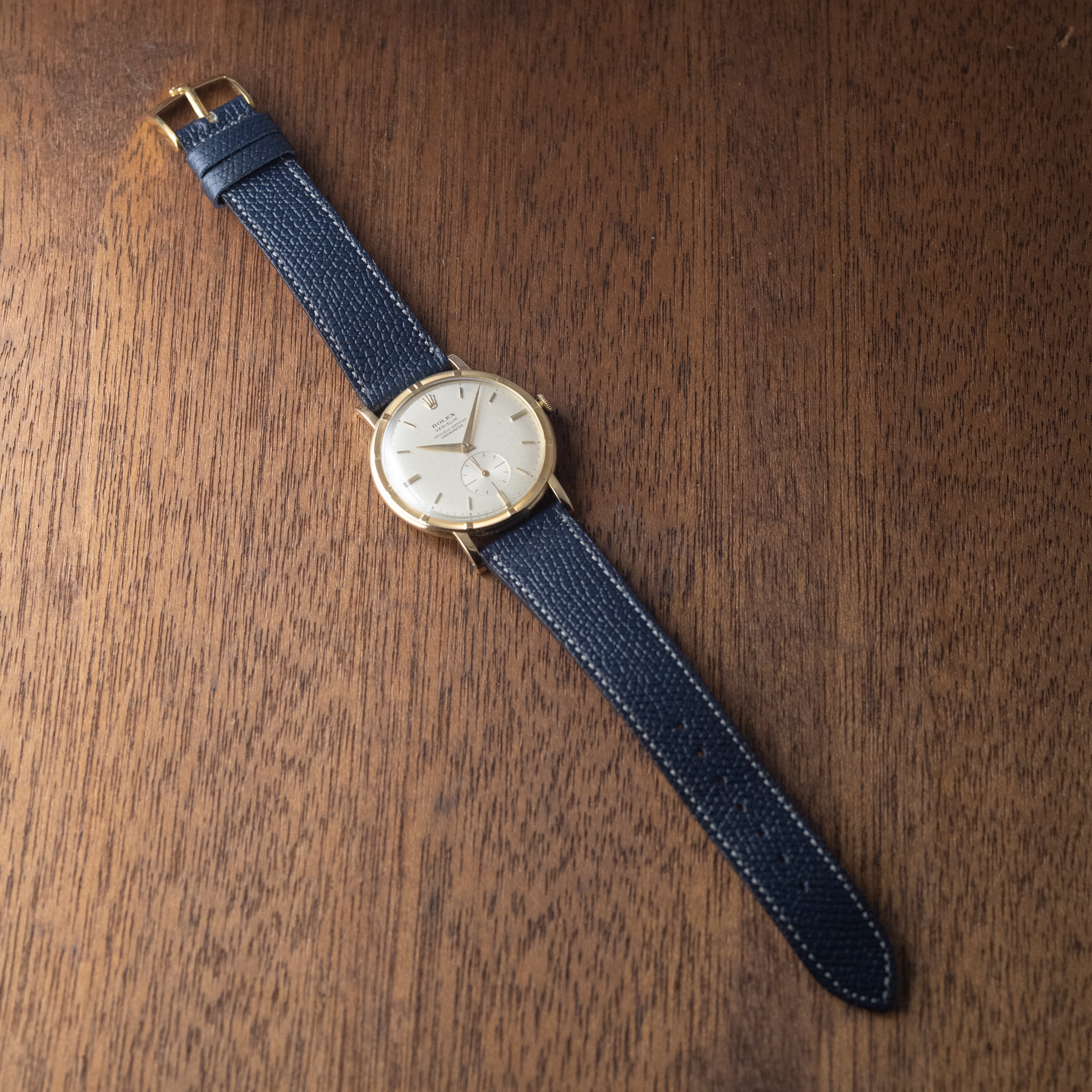 ロレックス 18金無垢VERISLIM 1960年代製 Ref.9164 王冠尾錠 クロノメーター