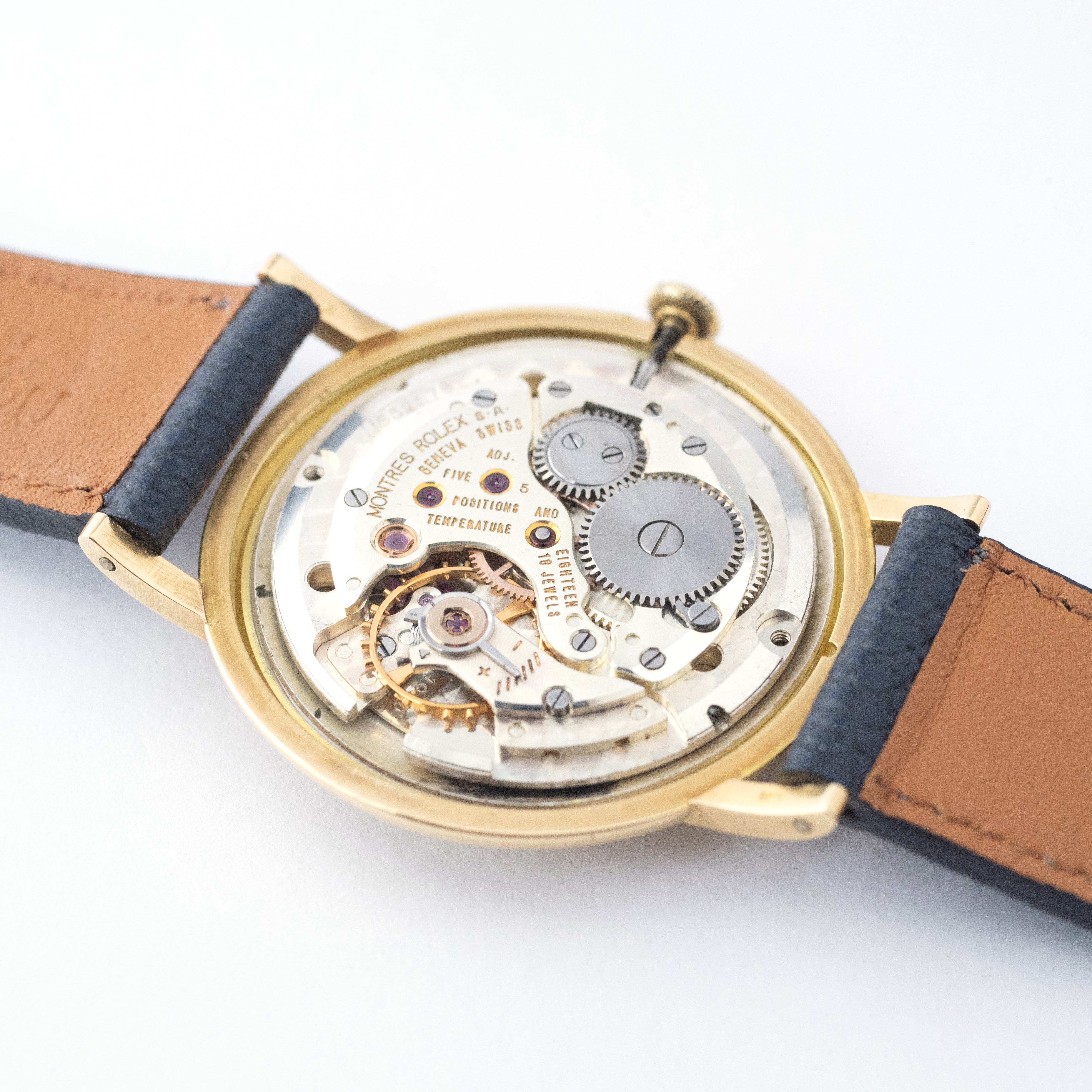 ロレックス 18金無垢VERISLIM 1960年代製 Ref.9164 王冠尾錠 クロノメーター