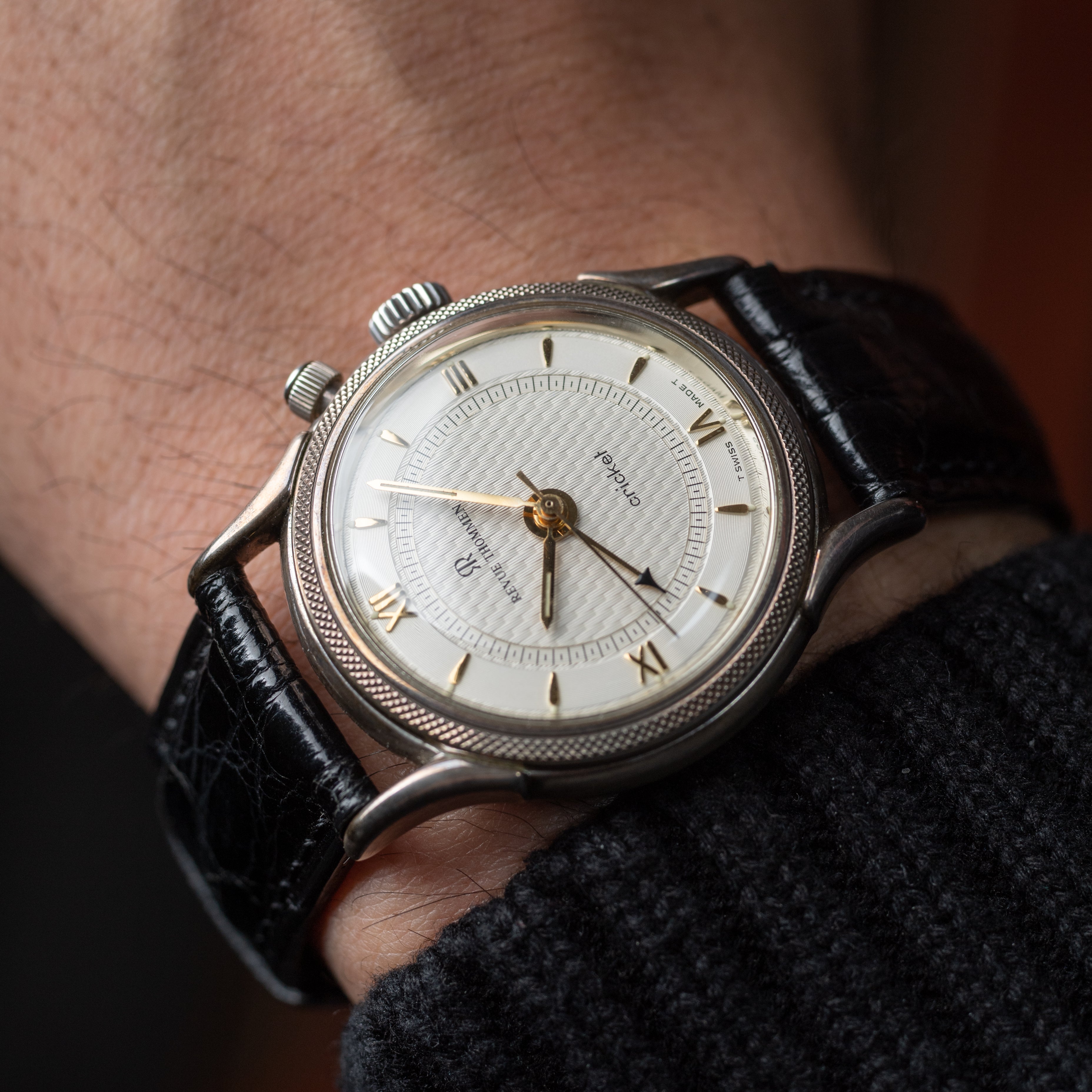 レヴュートーメン クリケット 1995年製 銀無垢ケース限定モデル 箱ギャラ付き