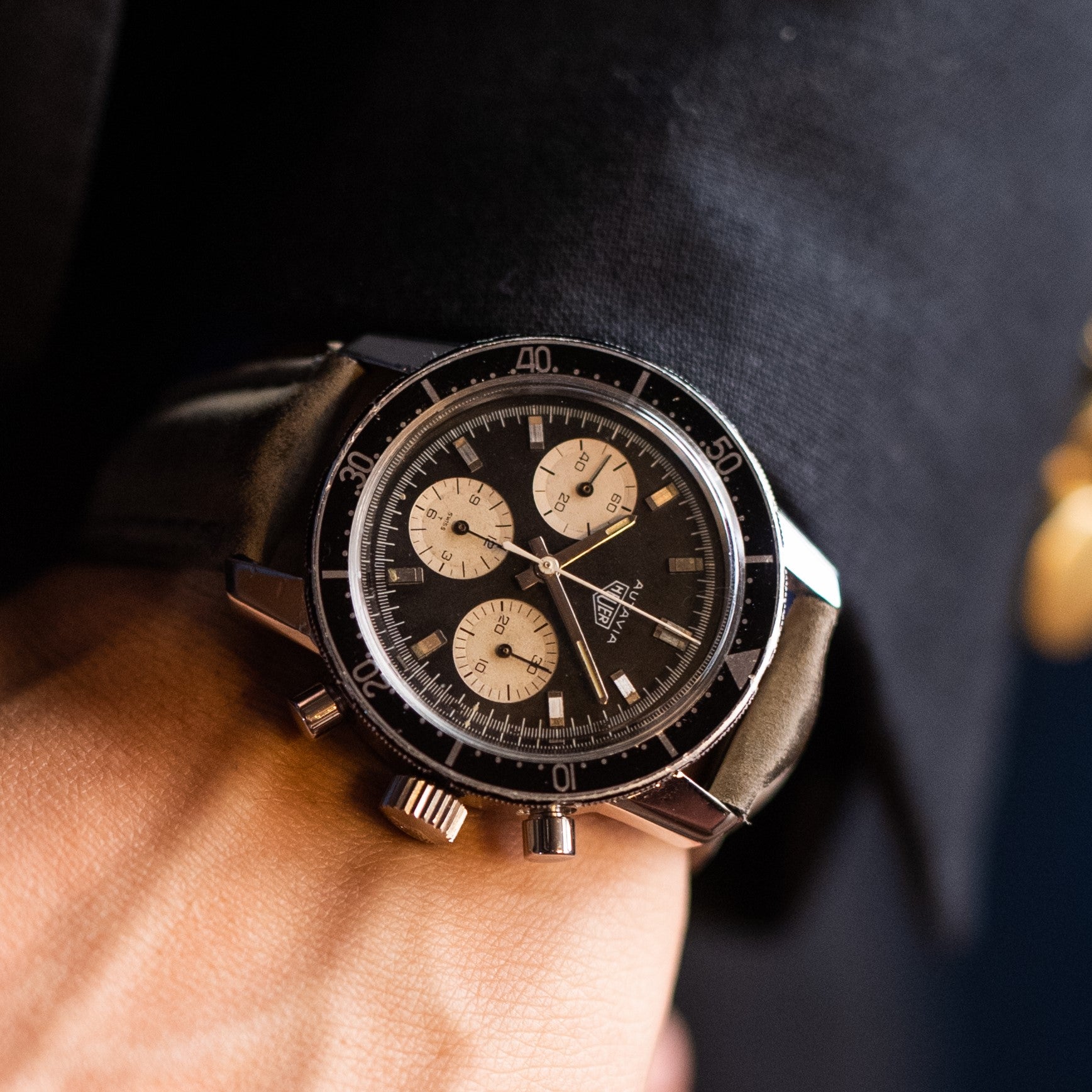 ホイヤー オータヴィア 3レジスター クロノグラフ 1960年代 バルジュー72