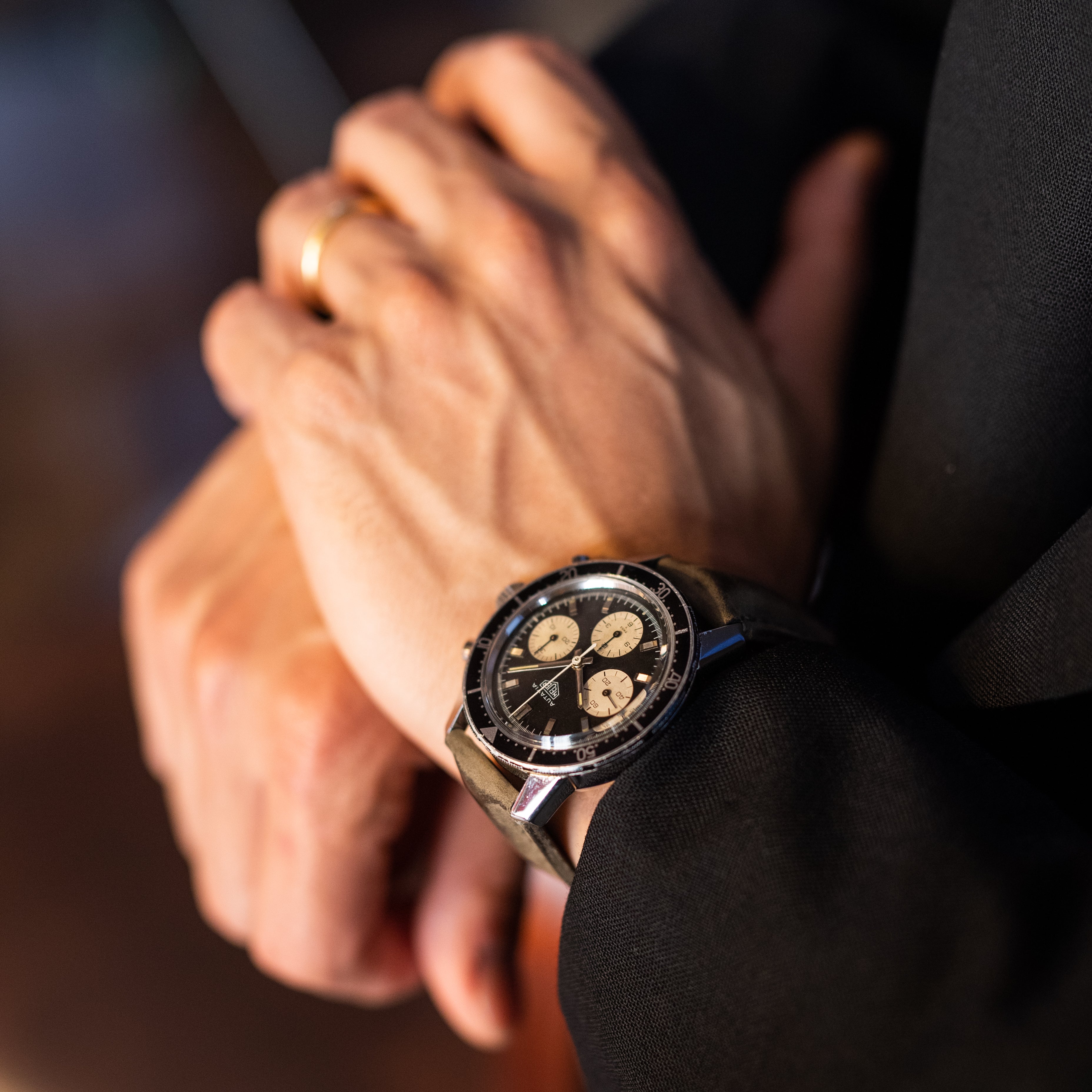 ホイヤー オータヴィア 3レジスター クロノグラフ 1960年代 バルジュー72