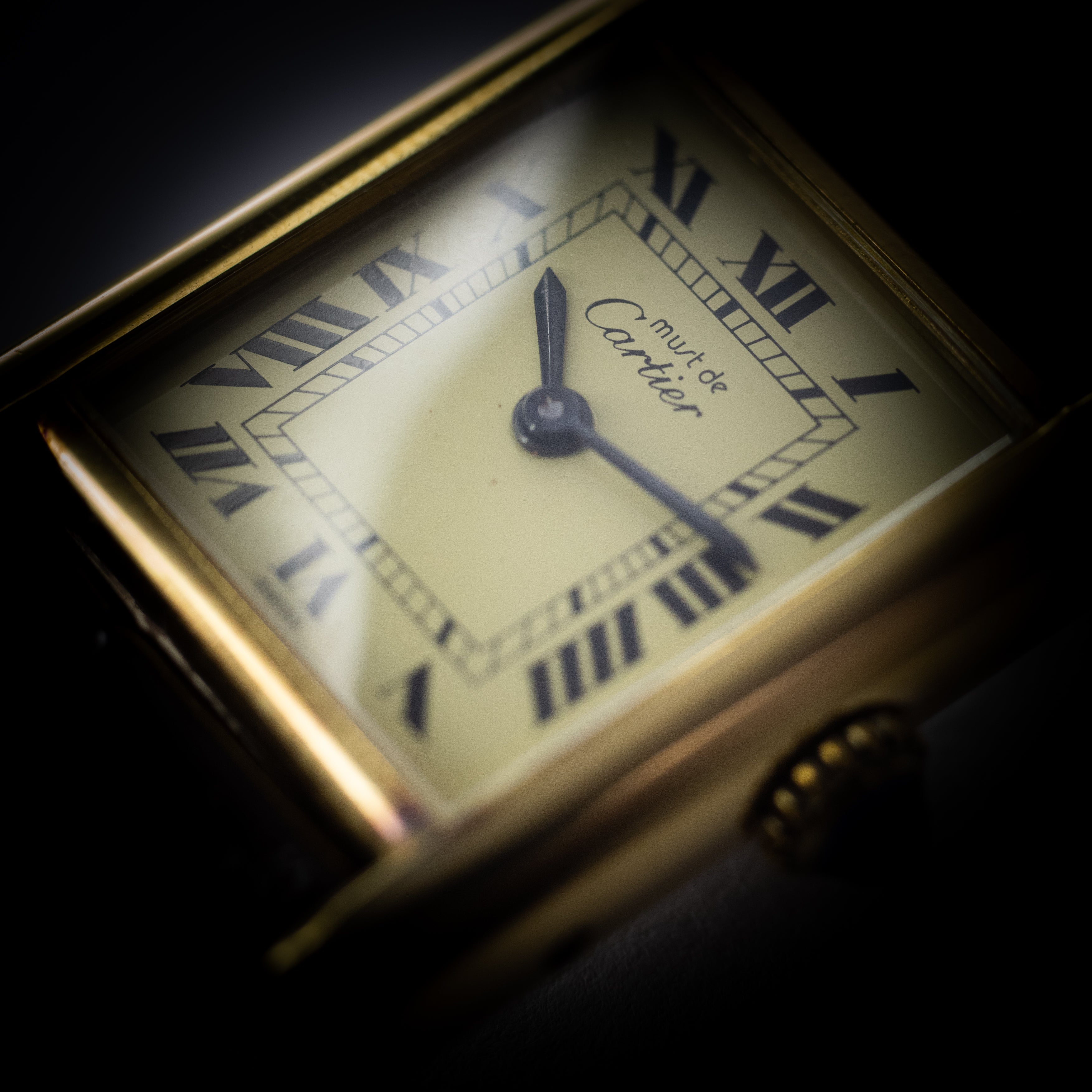 カルティエ マストタンク 1980年代 アイボリーローマン 尾錠付き