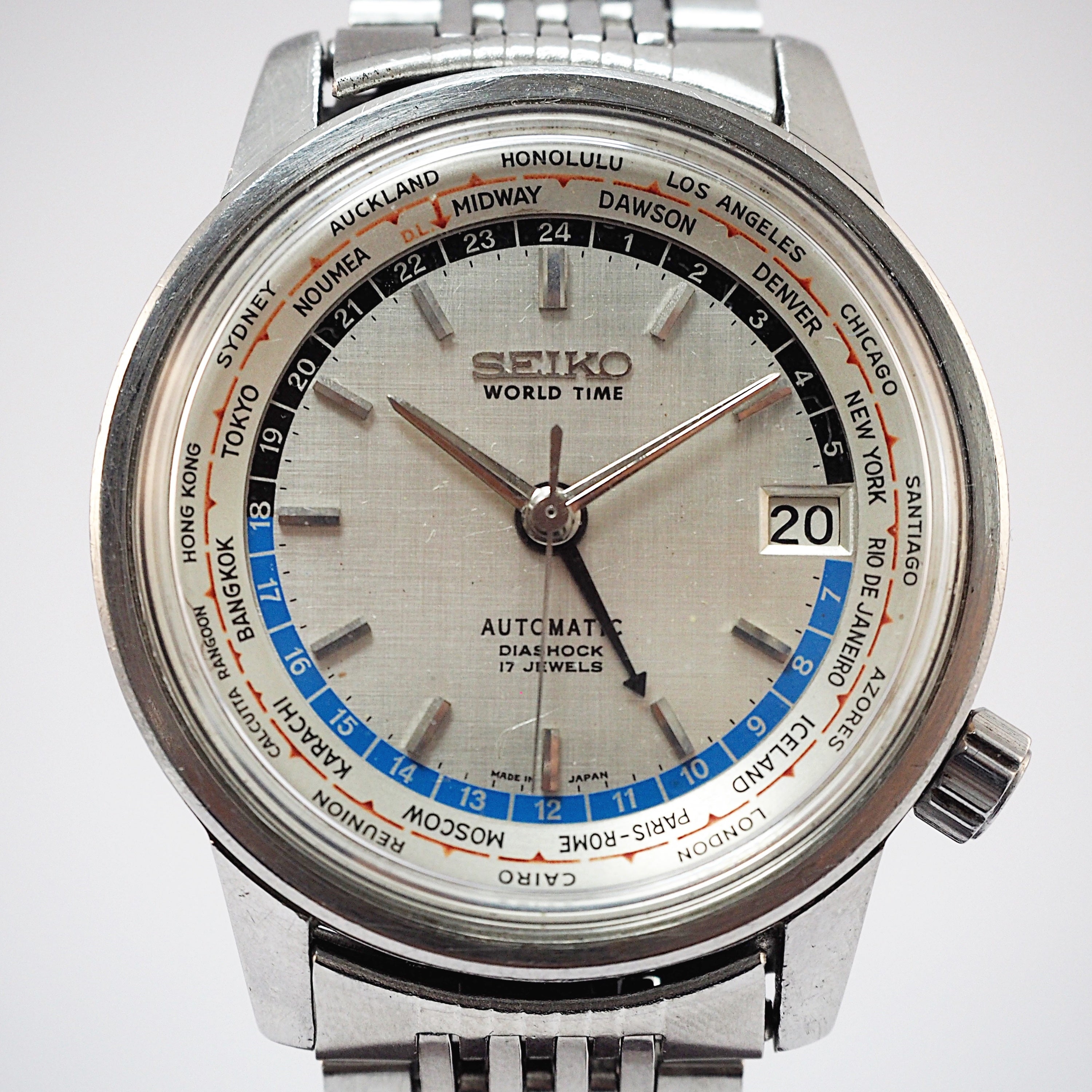 セイコー ワールドタイム1st聖火マーク 1964年製