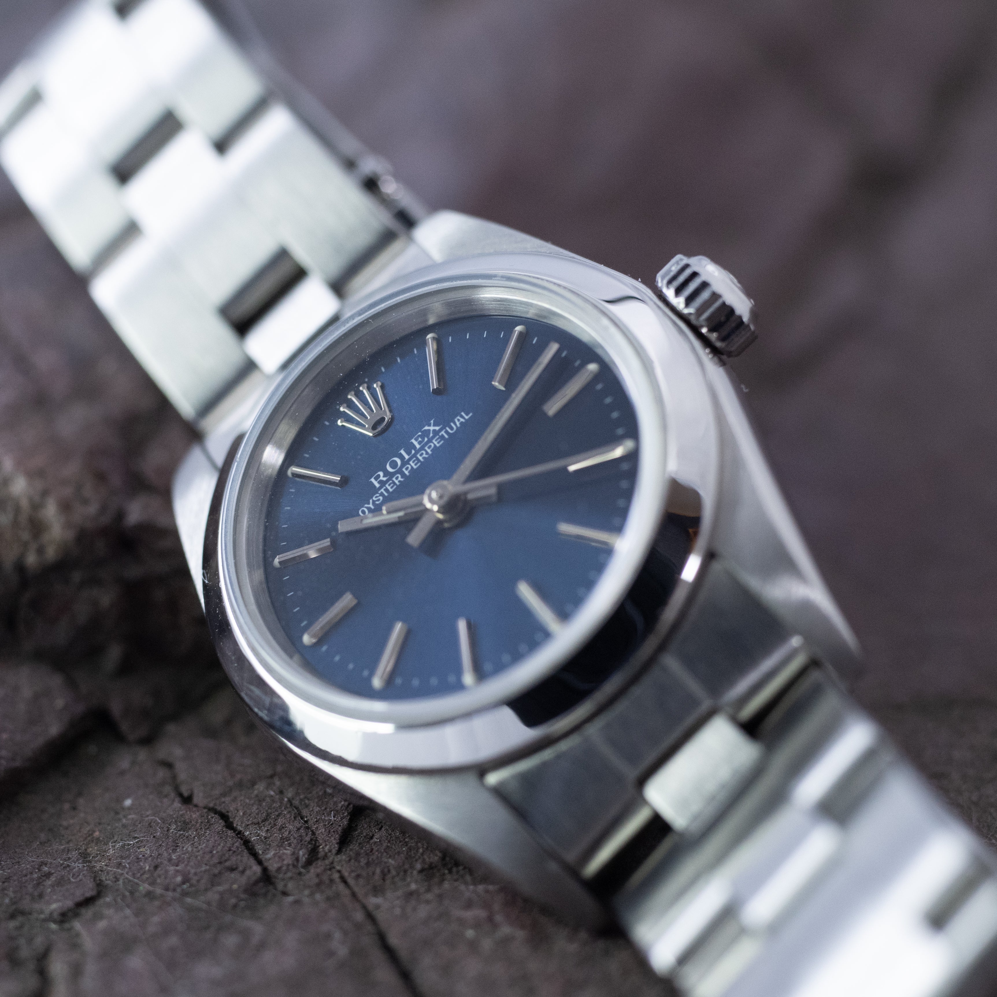 ロレックスパーペチュアル レディース Ref.76080 ブルーダイヤル 98~99年製