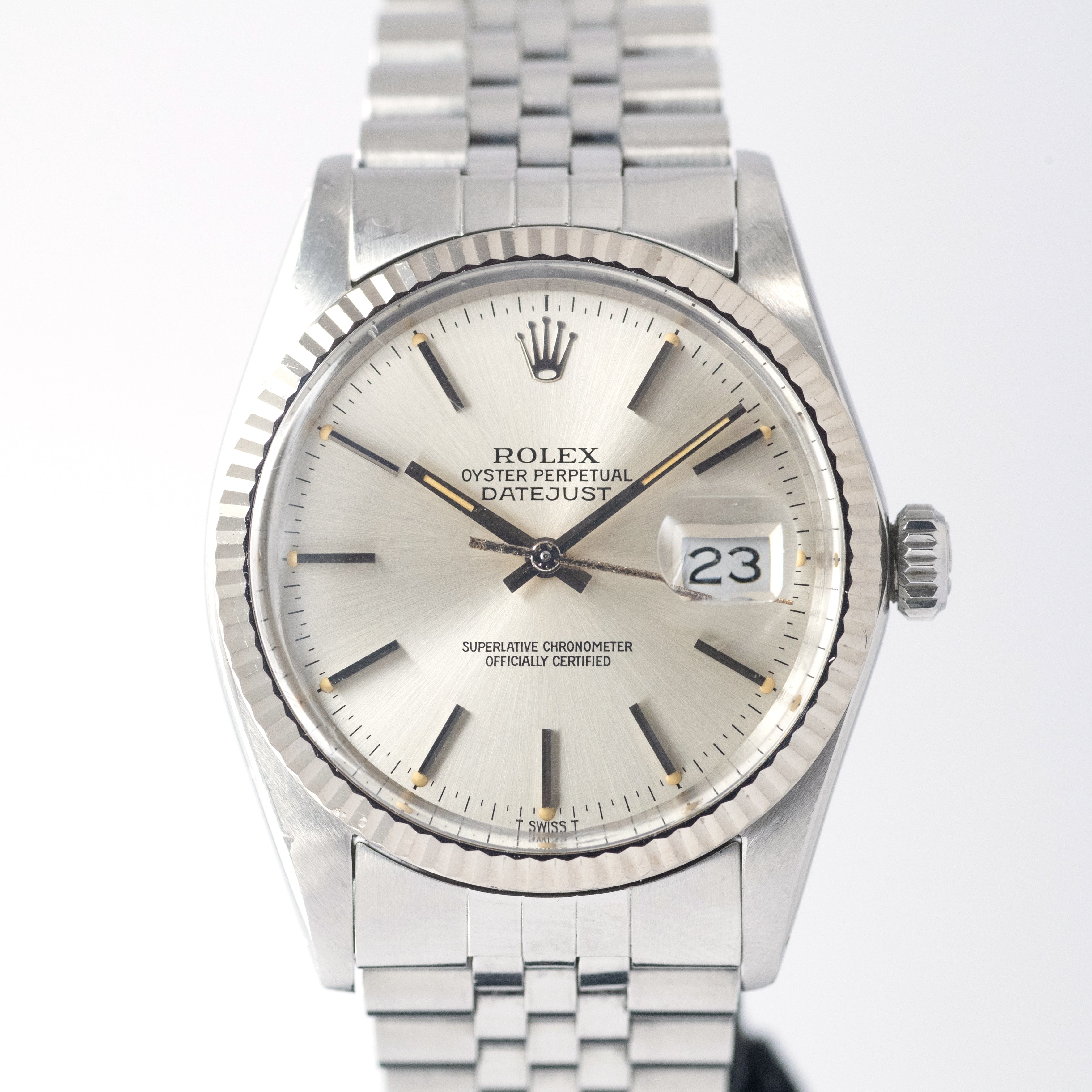 ロレックス デイトジャスト16014シルバー 1984年製