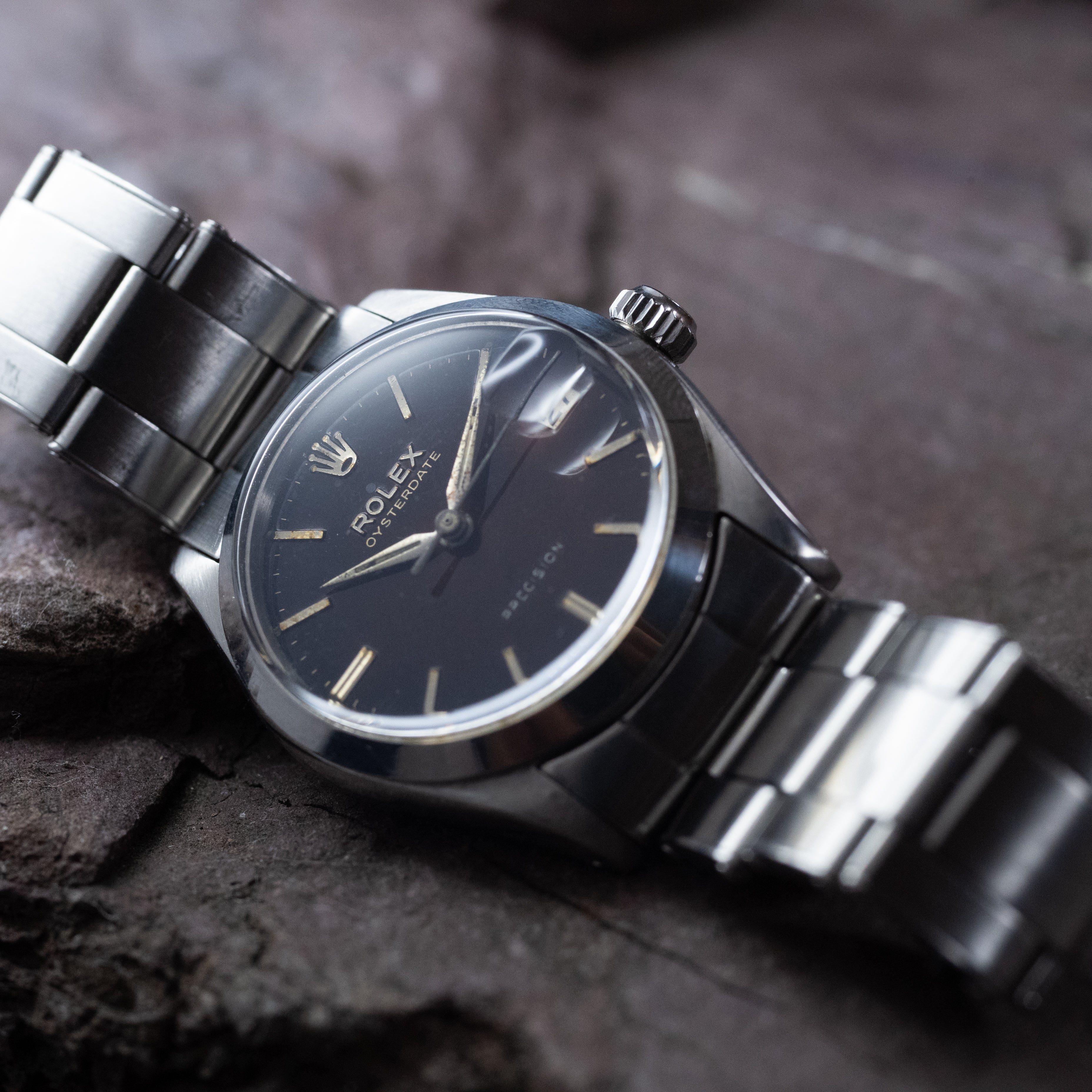 ロレックス オイスターデイト 1957年製 ブラウンミラー Ref.6466