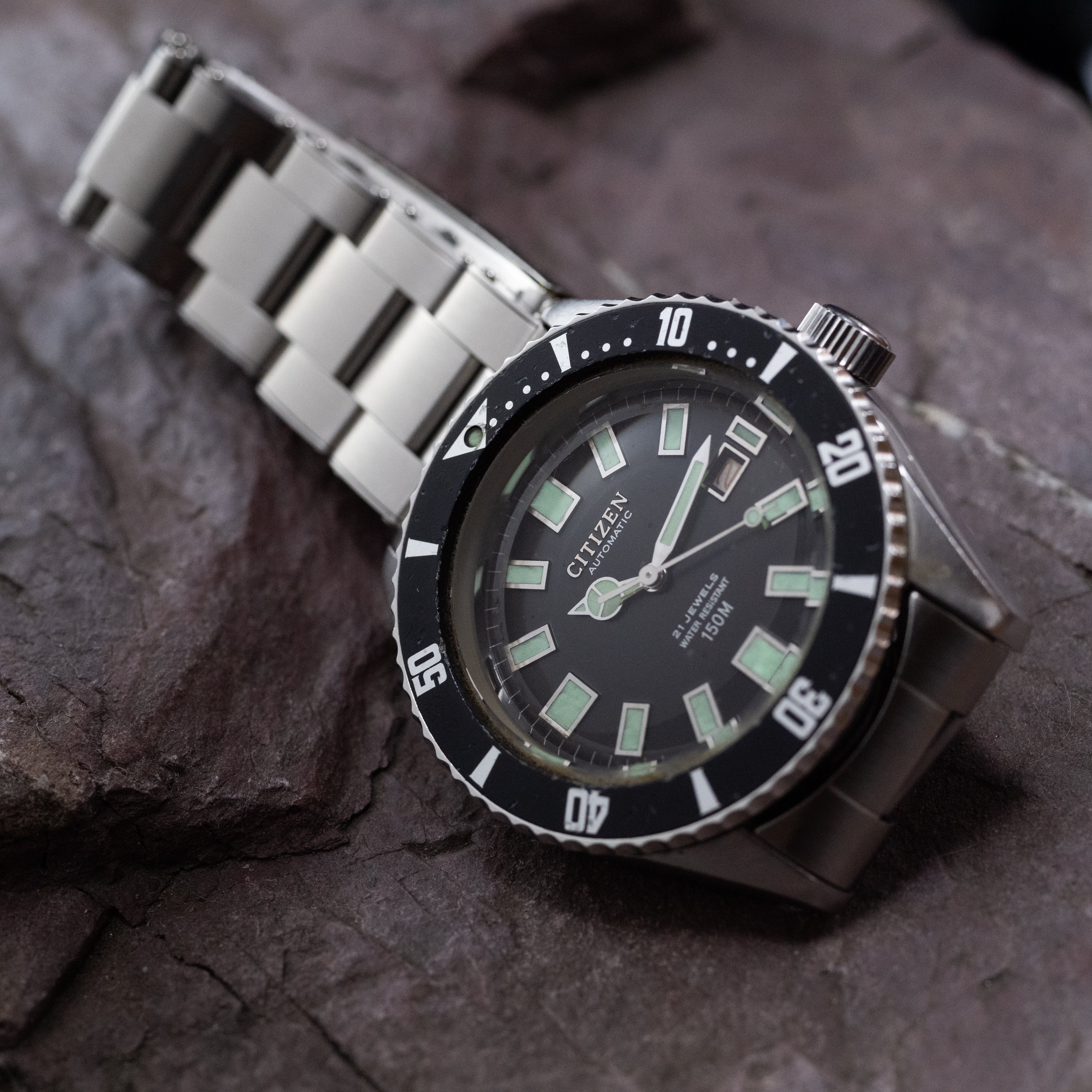 シチズンチャレンジダイバー 赤カレンダー 1975年製