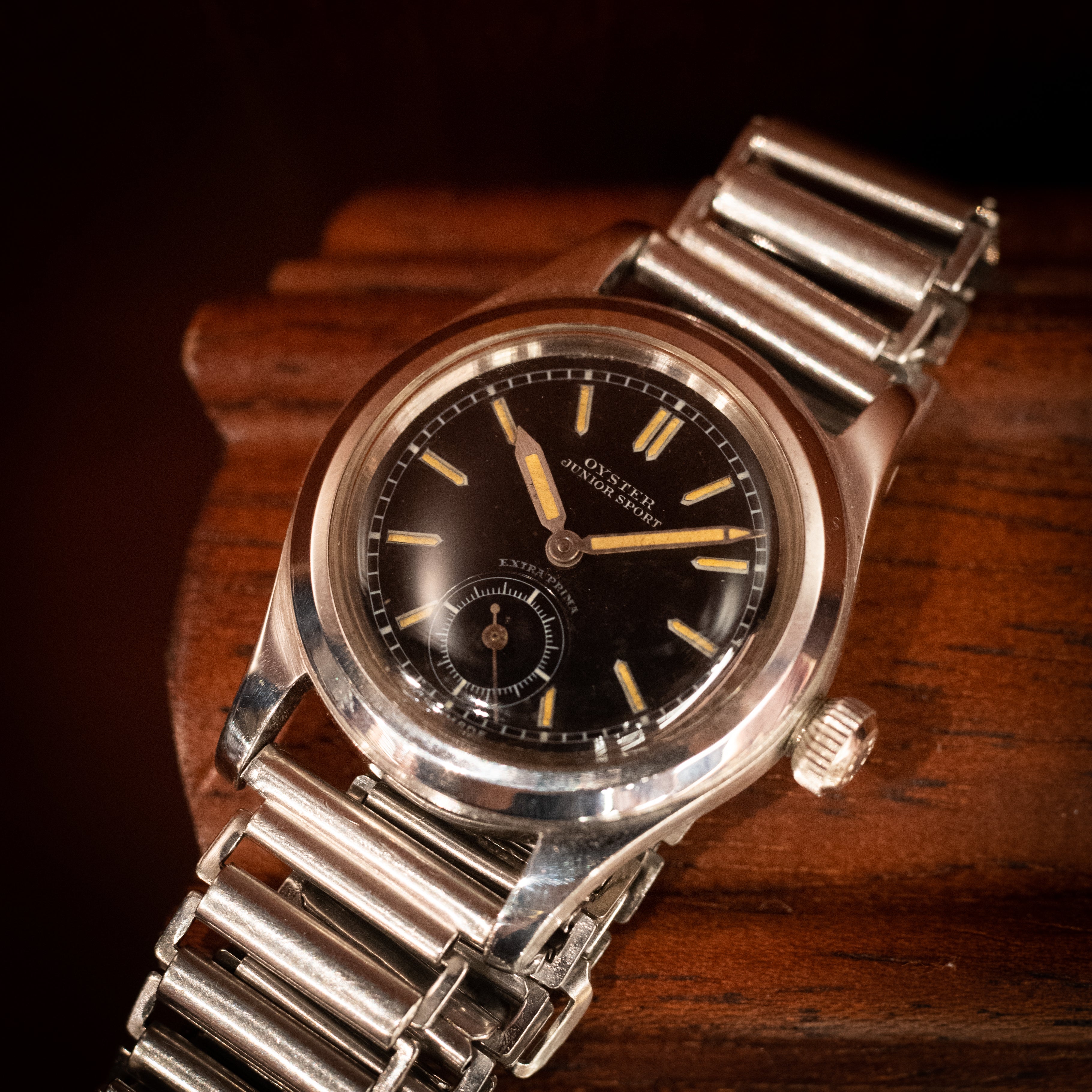 オイスター ジュニアスポーツ 1942年製 ブラックダイヤル