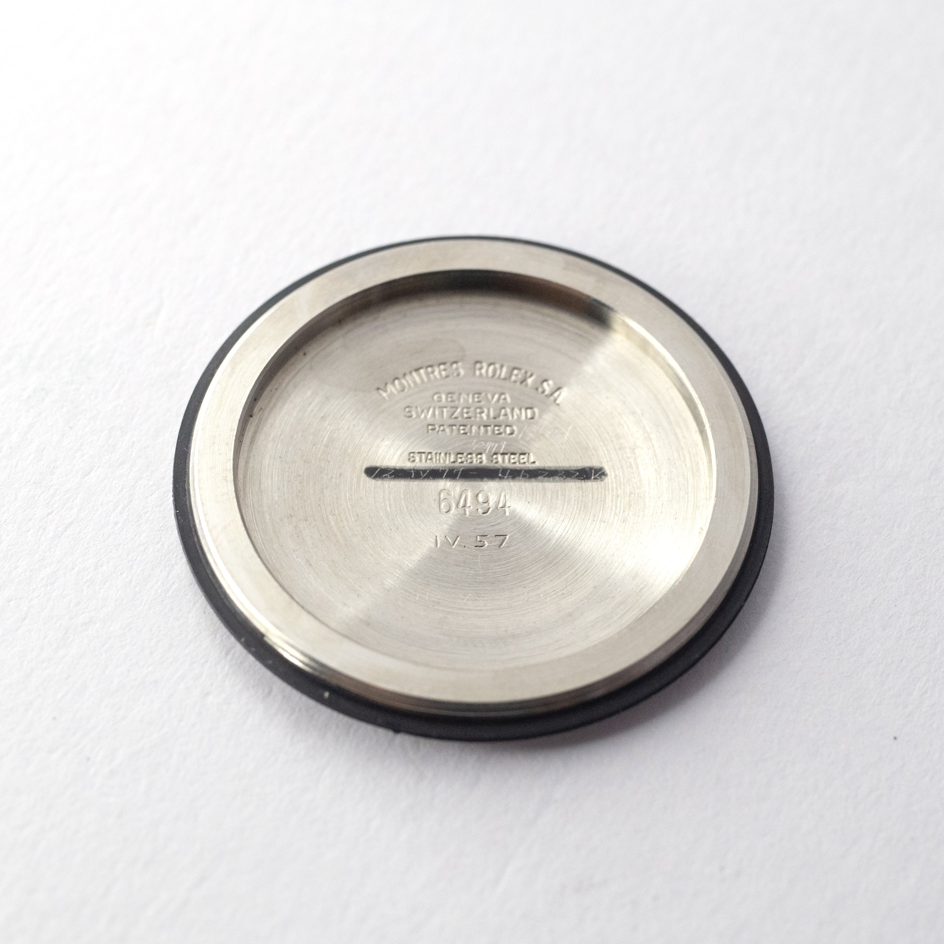 ロレックスオイスターデイト赤黒カレンダー Ref.6494 1957年製