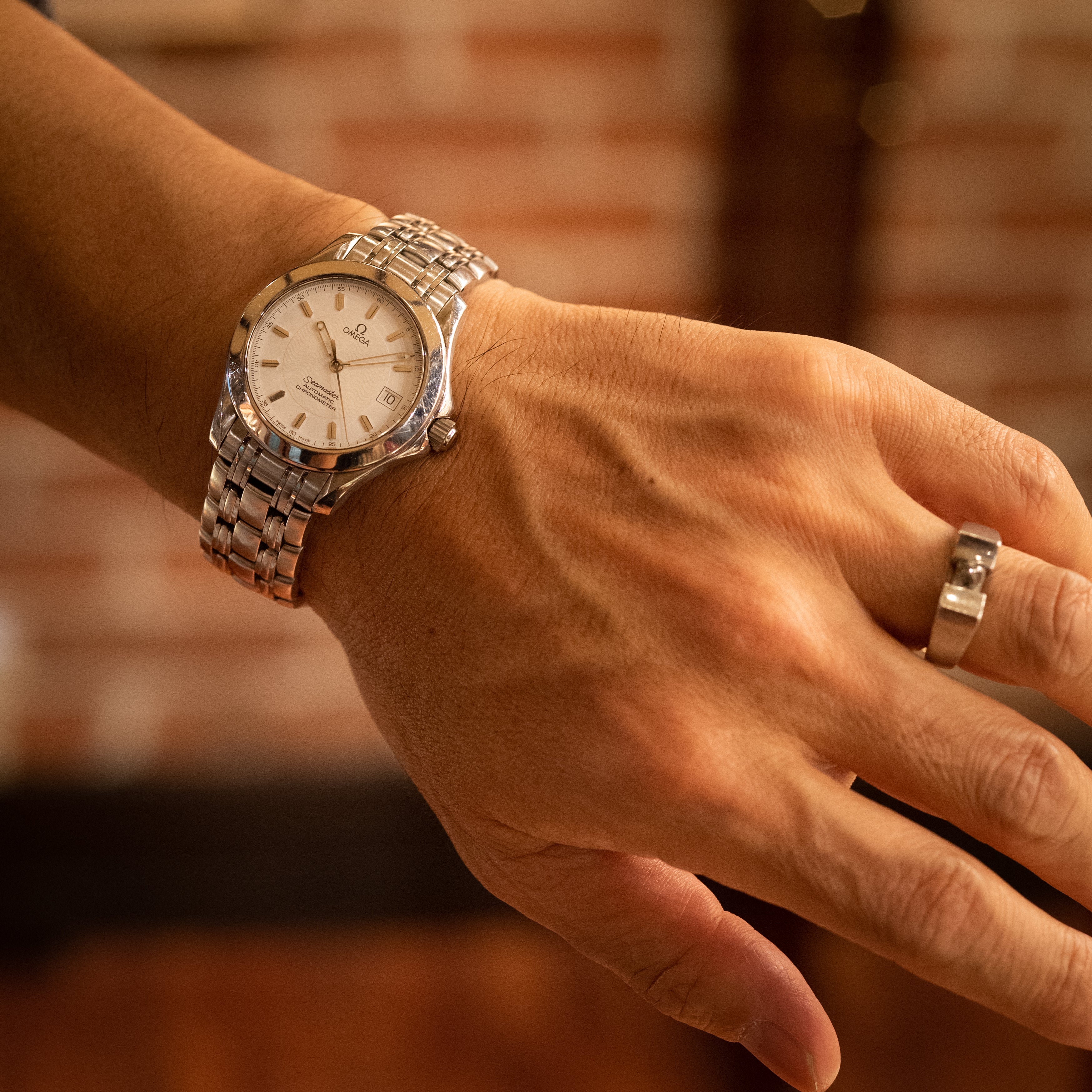 オメガ シーマスター120 2000年製/平成12年製 ホワイトダイヤル