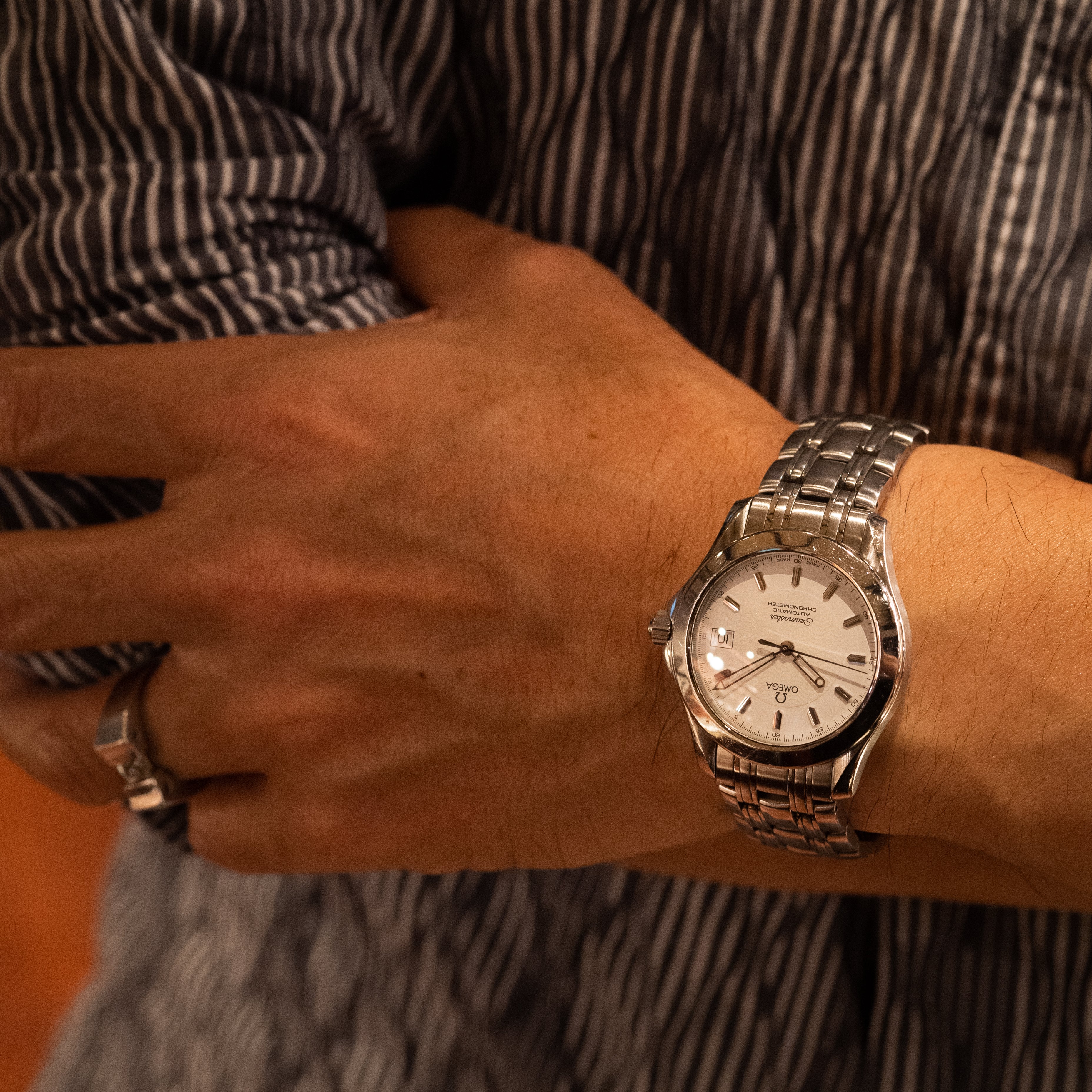 オメガ シーマスター120 2000年製/平成12年製 ホワイトダイヤル