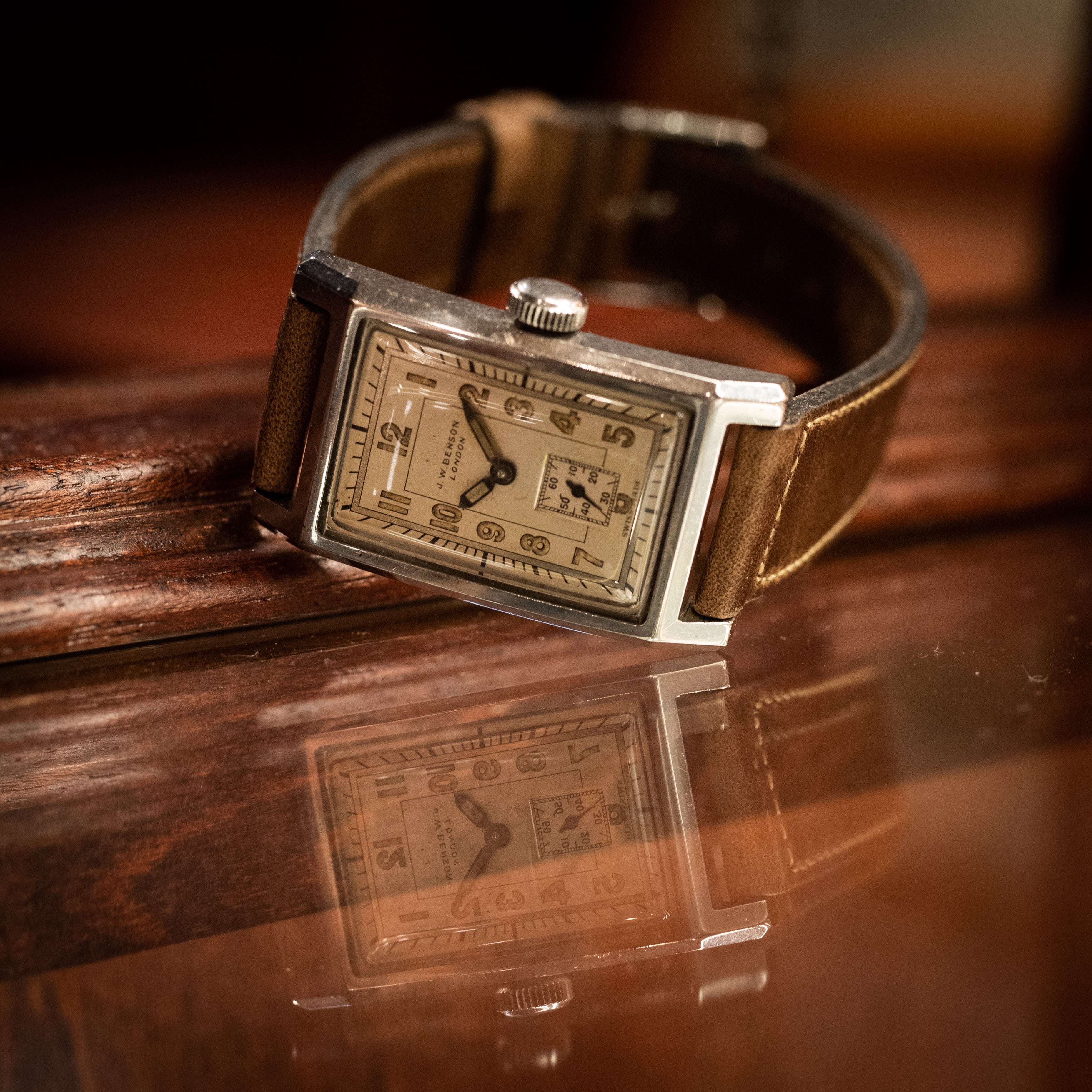 J.W.BENSON スクエアクラムシェルケース 防水ケース 1940年代