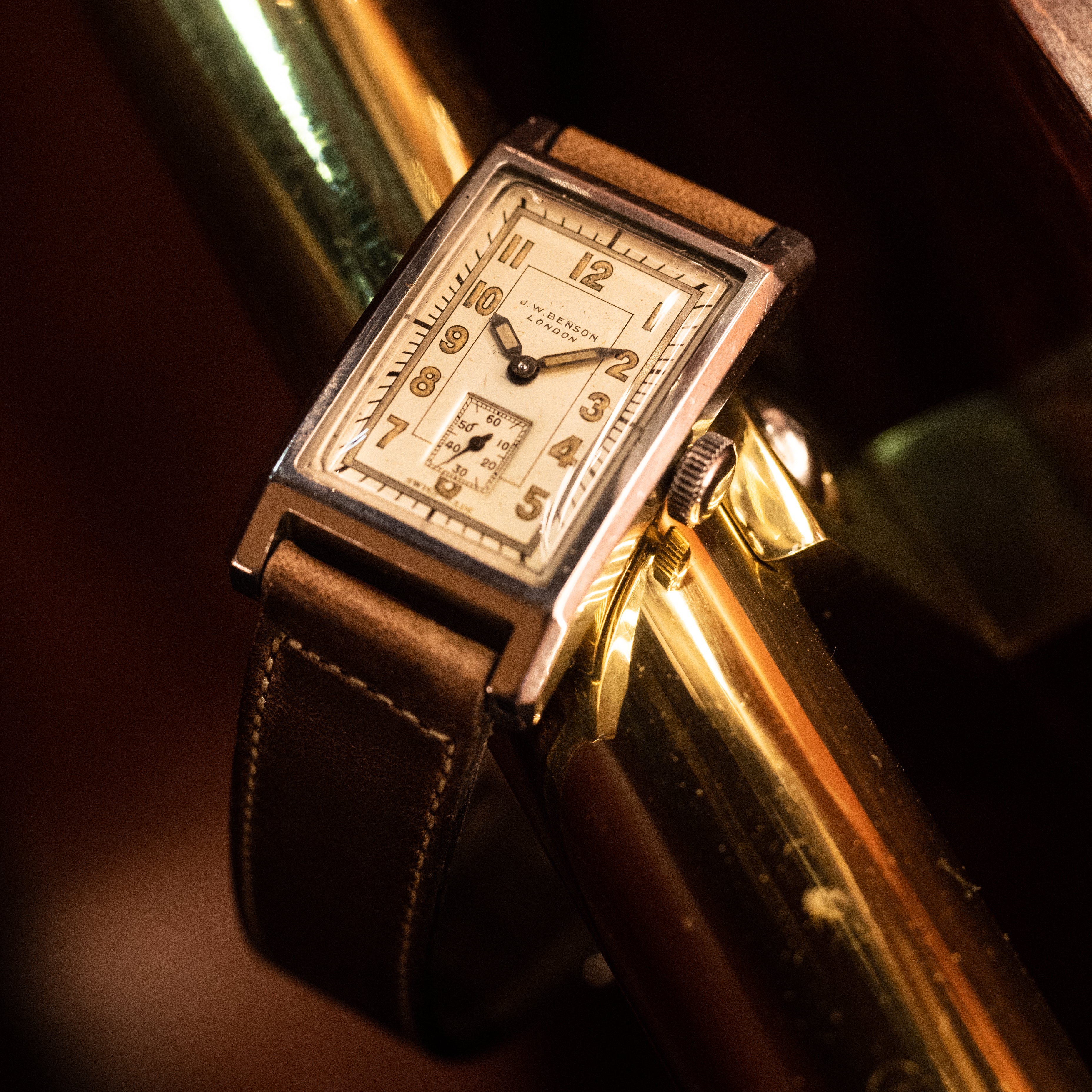 J.W.BENSON スクエアクラムシェルケース 防水ケース 1940年代