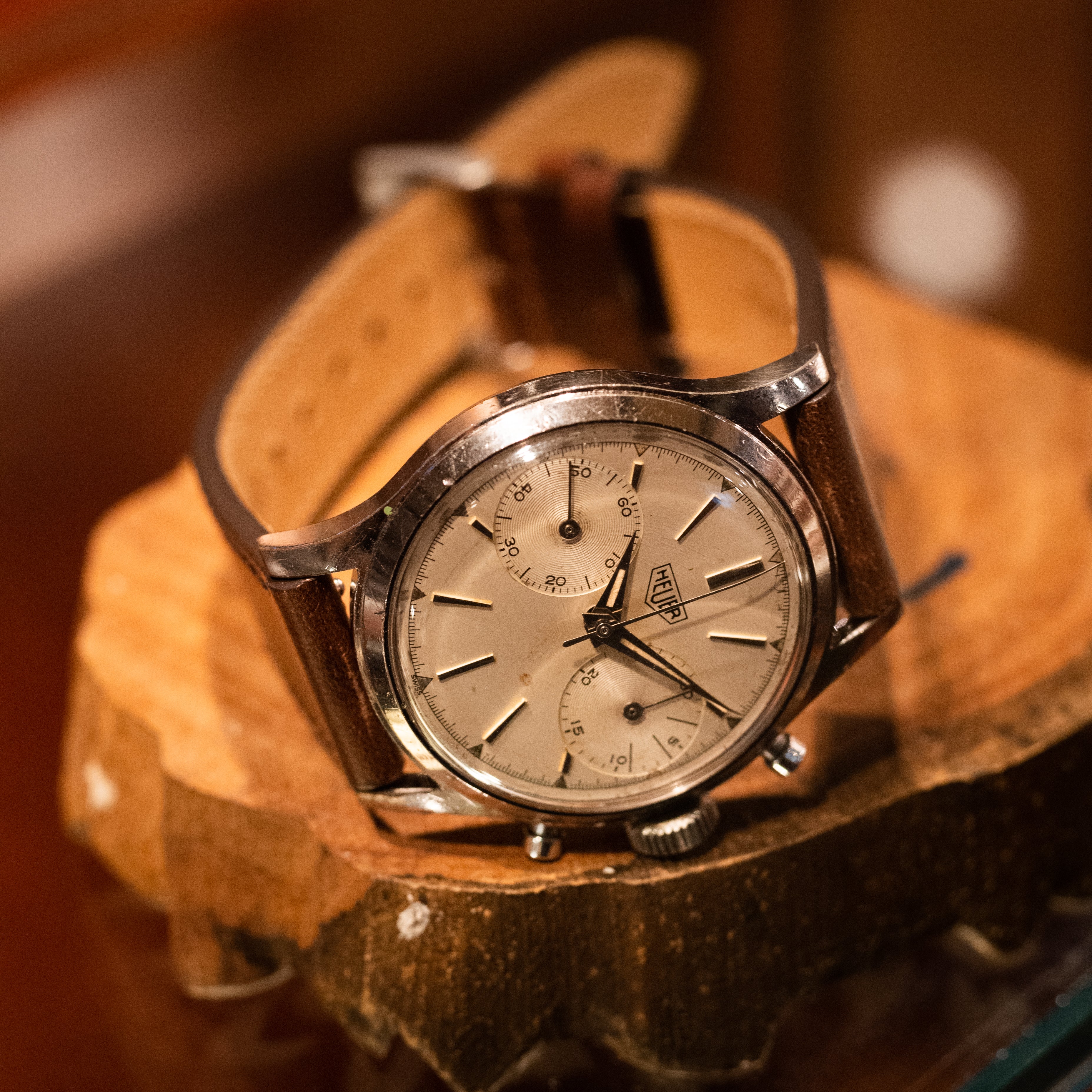 HEUER 2レジスタークロノグラフ 1950年代製 バルジュー92