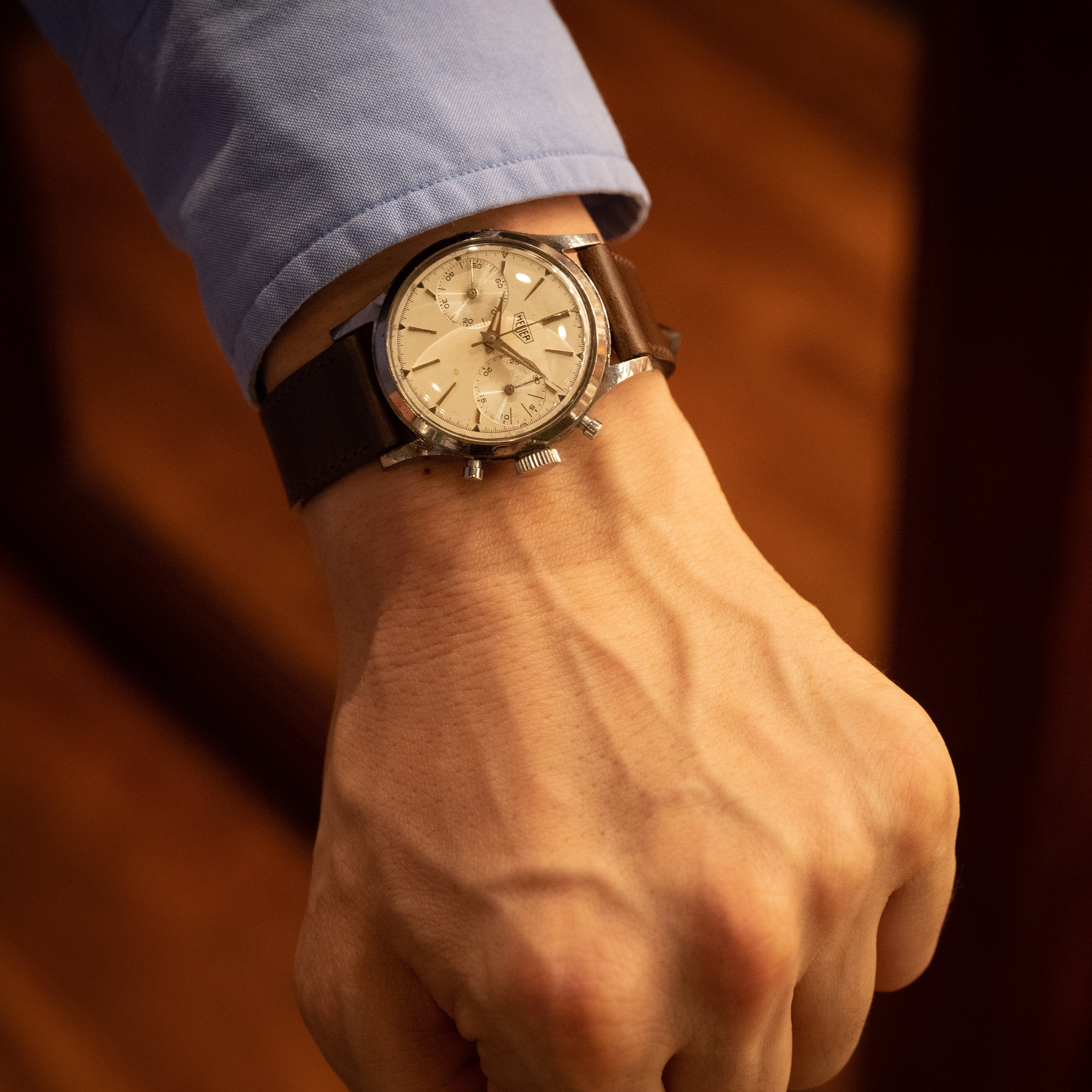 HEUER 2レジスタークロノグラフ 1950年代製 バルジュー92