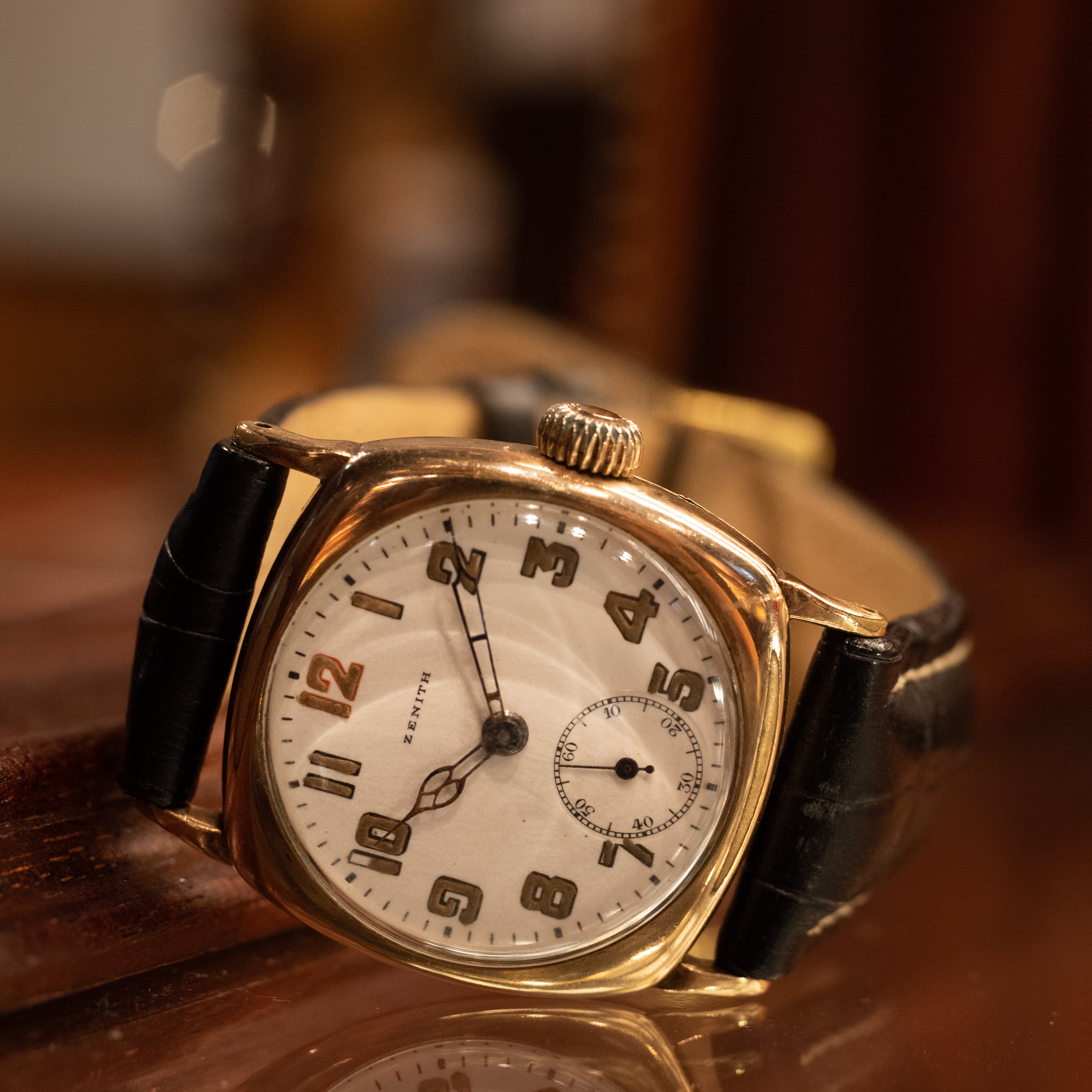 ゼニス ポーセリンダイアル 1920年代製 コブラハンド