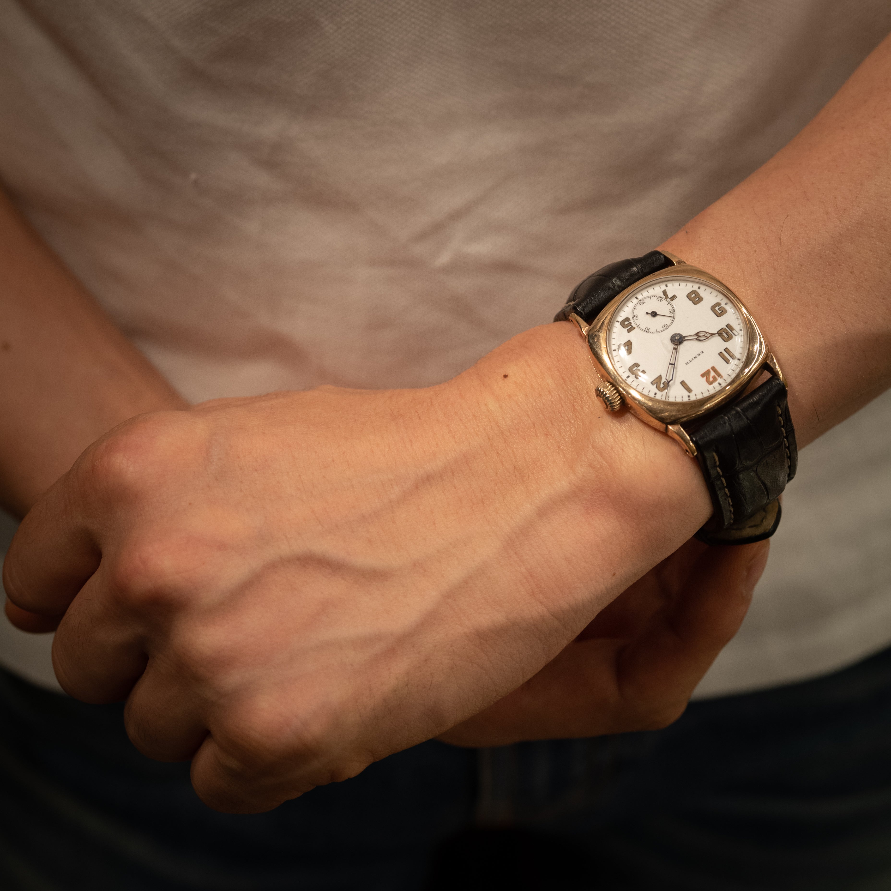 ゼニス ポーセリンダイアル 1920年代製 コブラハンド