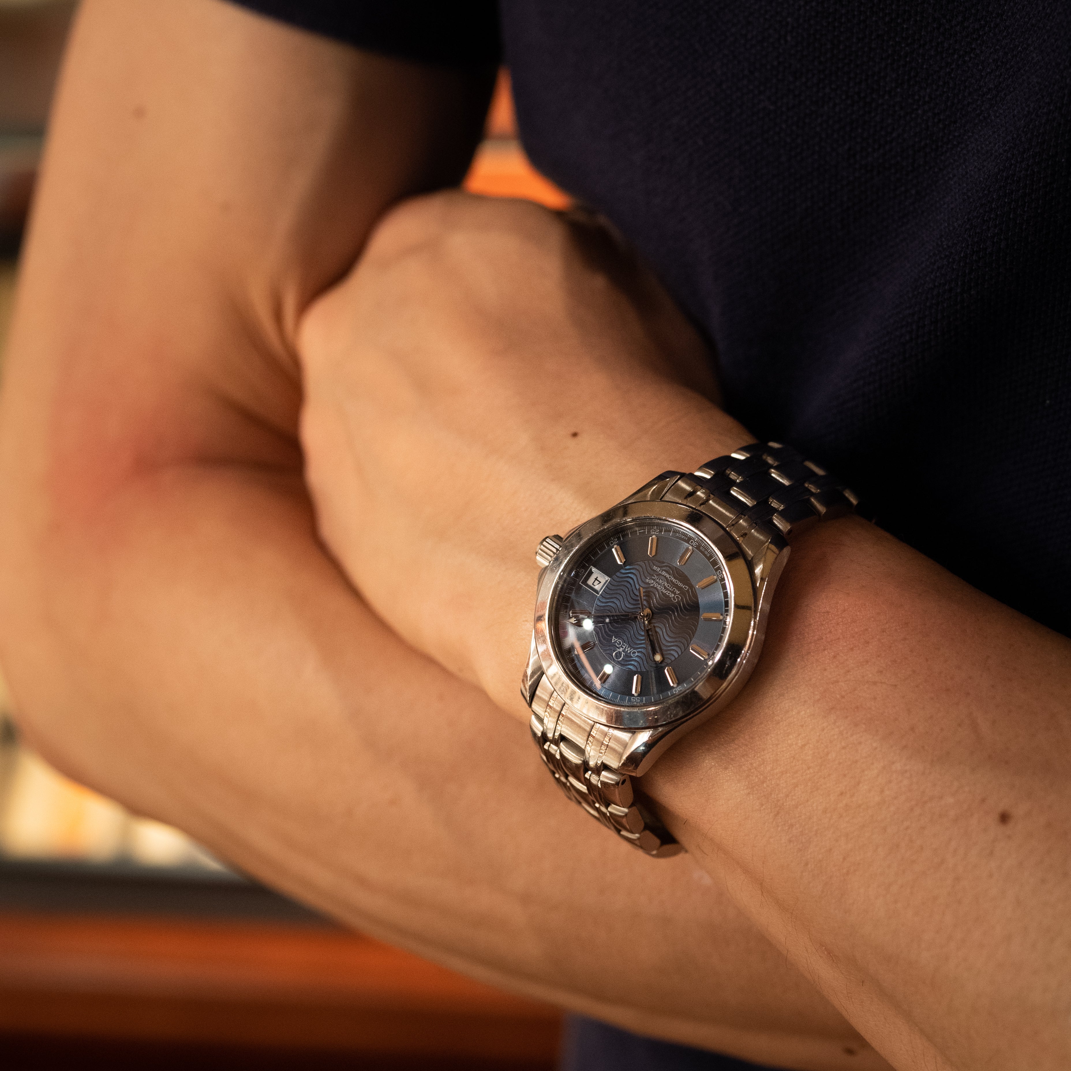 オメガ シーマスター120 1999年製 ブルーダイヤル