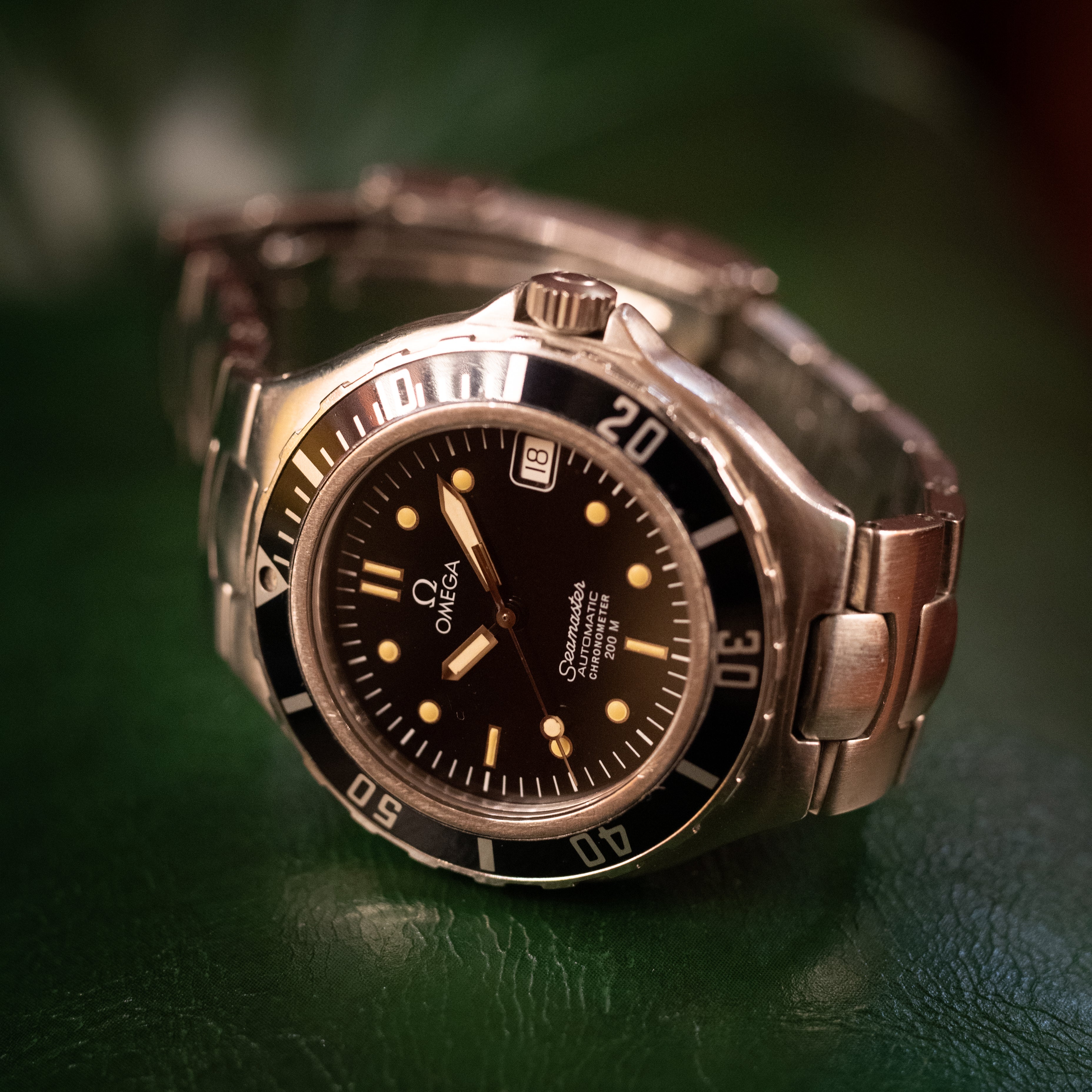 オメガ プレボンド シーマスター 200m ギャラ、説明書、保証書付き 1986~88年製