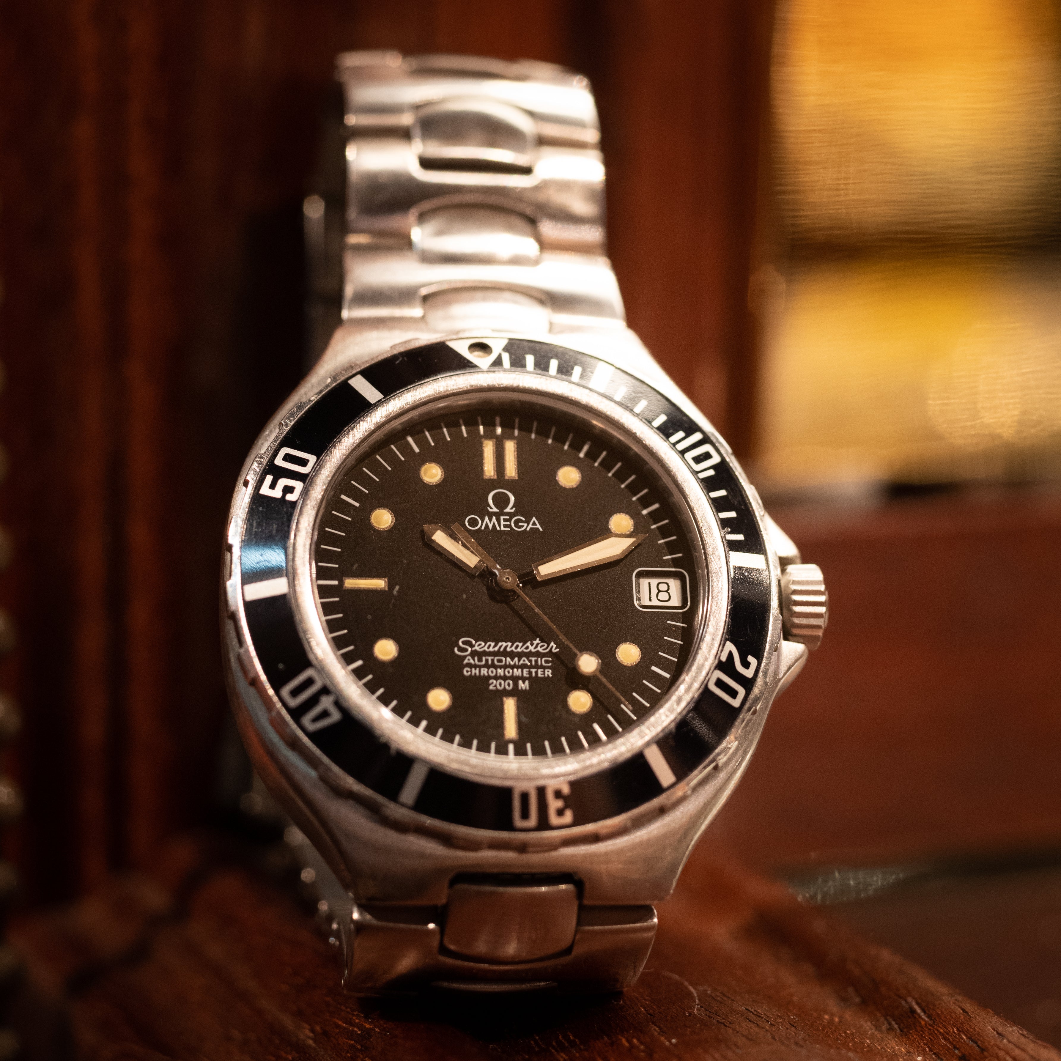 オメガ プレボンド シーマスター 200m ギャラ、説明書、保証書付き 1986~88年製