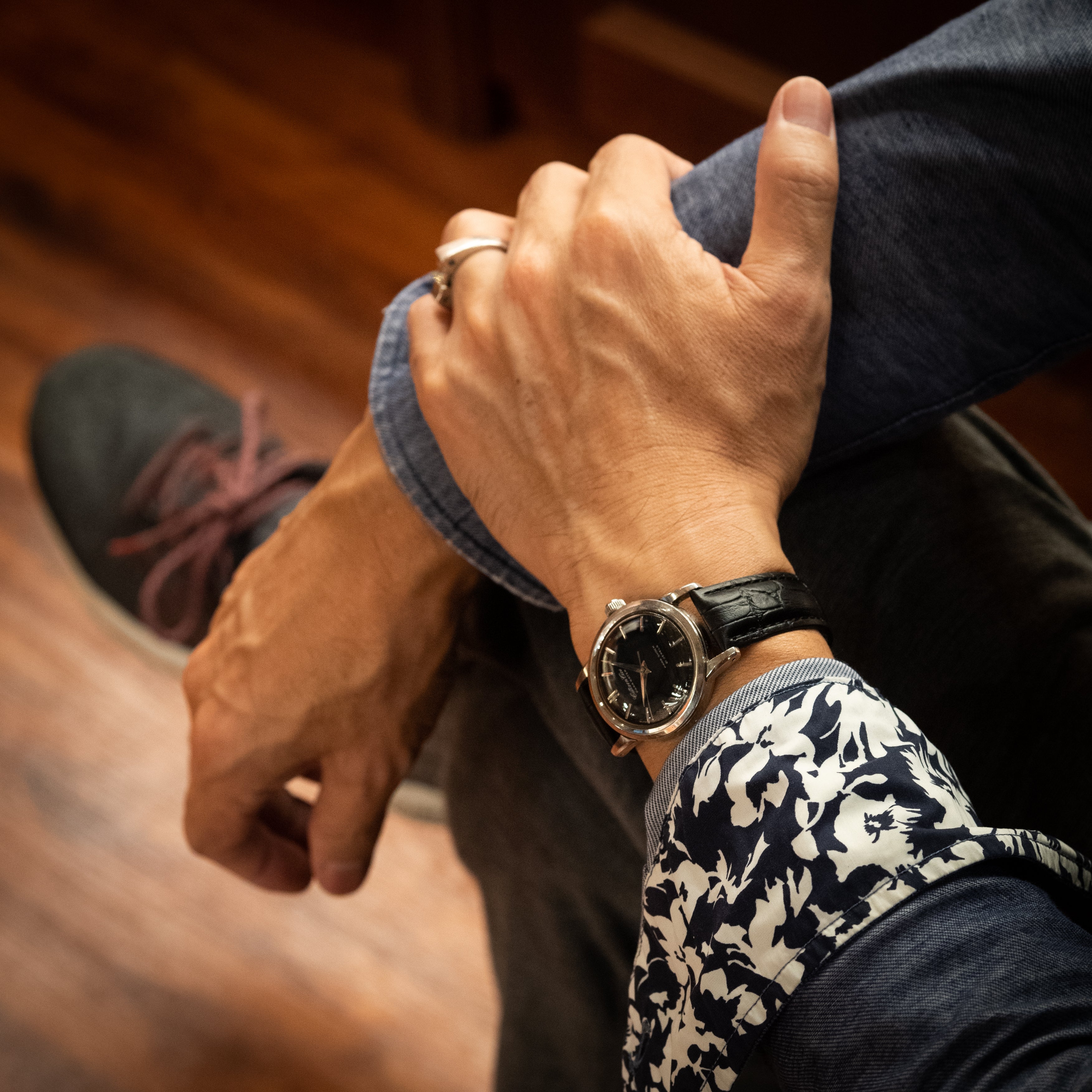 シチズン エース パラウォーター 1962年製 手巻き ブラックダイヤル