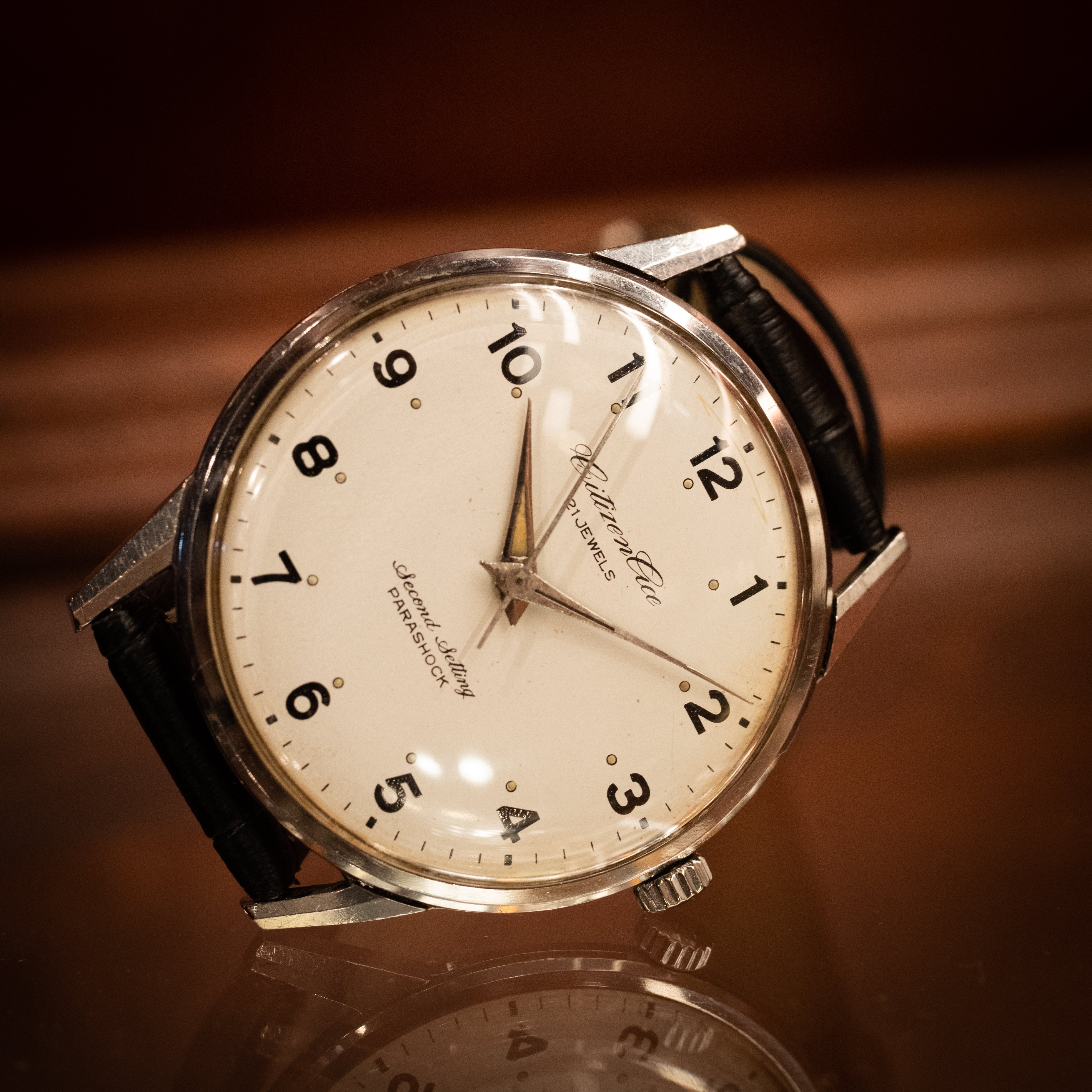 シチズン エース 国鉄 昭和41年製/1966年製 手巻き 鉄道時計 秒針規制機能付き